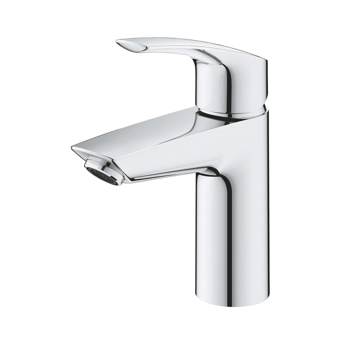 Chromowana bateria umywalkowa widok z boku, Grohe