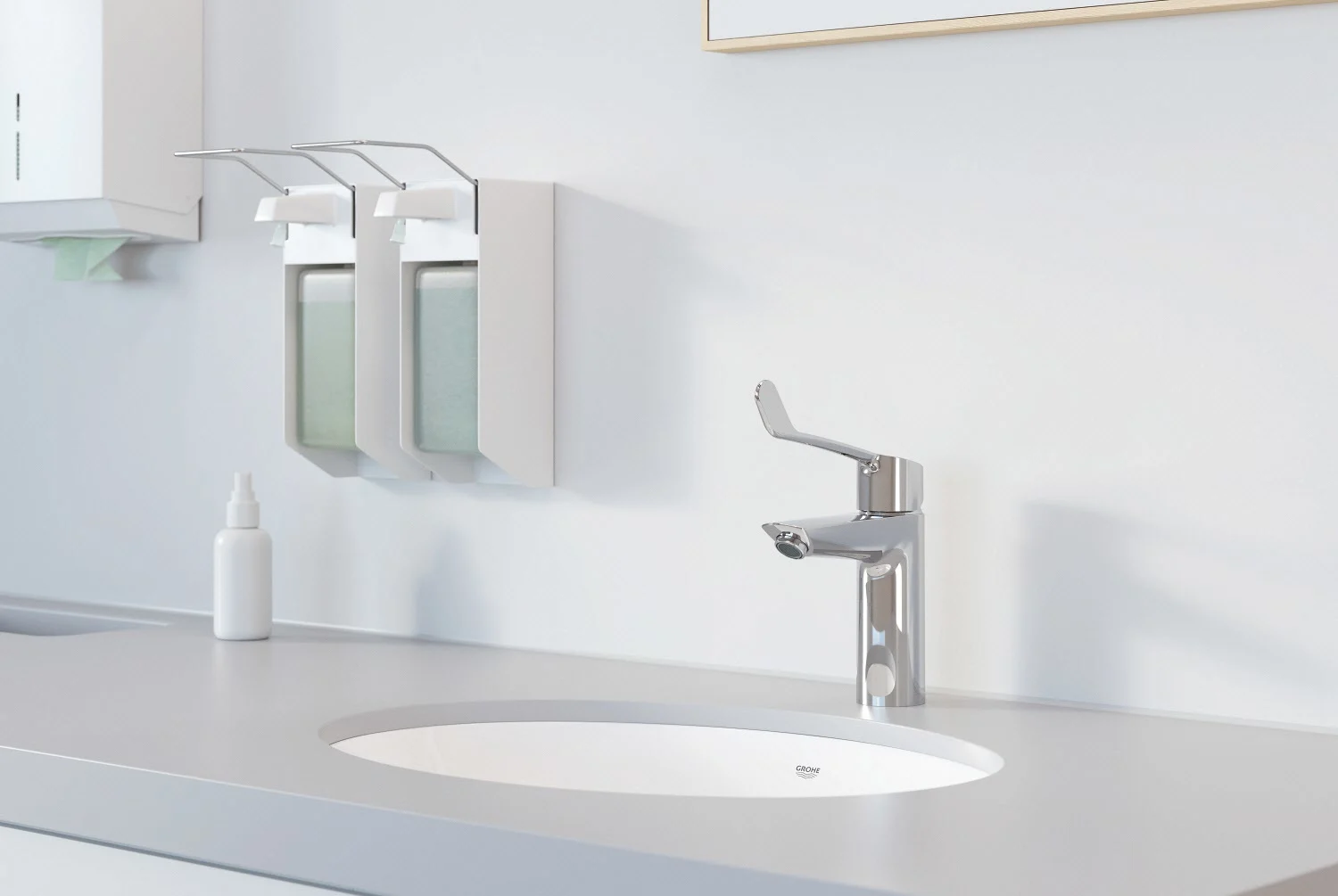 Umywalka z baterią i dozownikiem mydła, Grohe