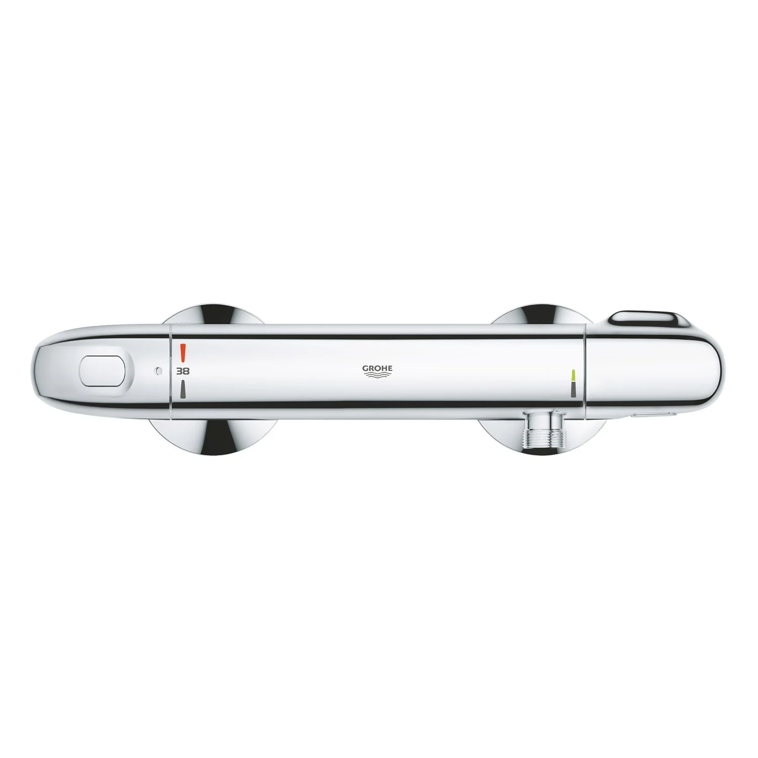 Termostat prysznicowy w chromie widok z przodu, Grohe