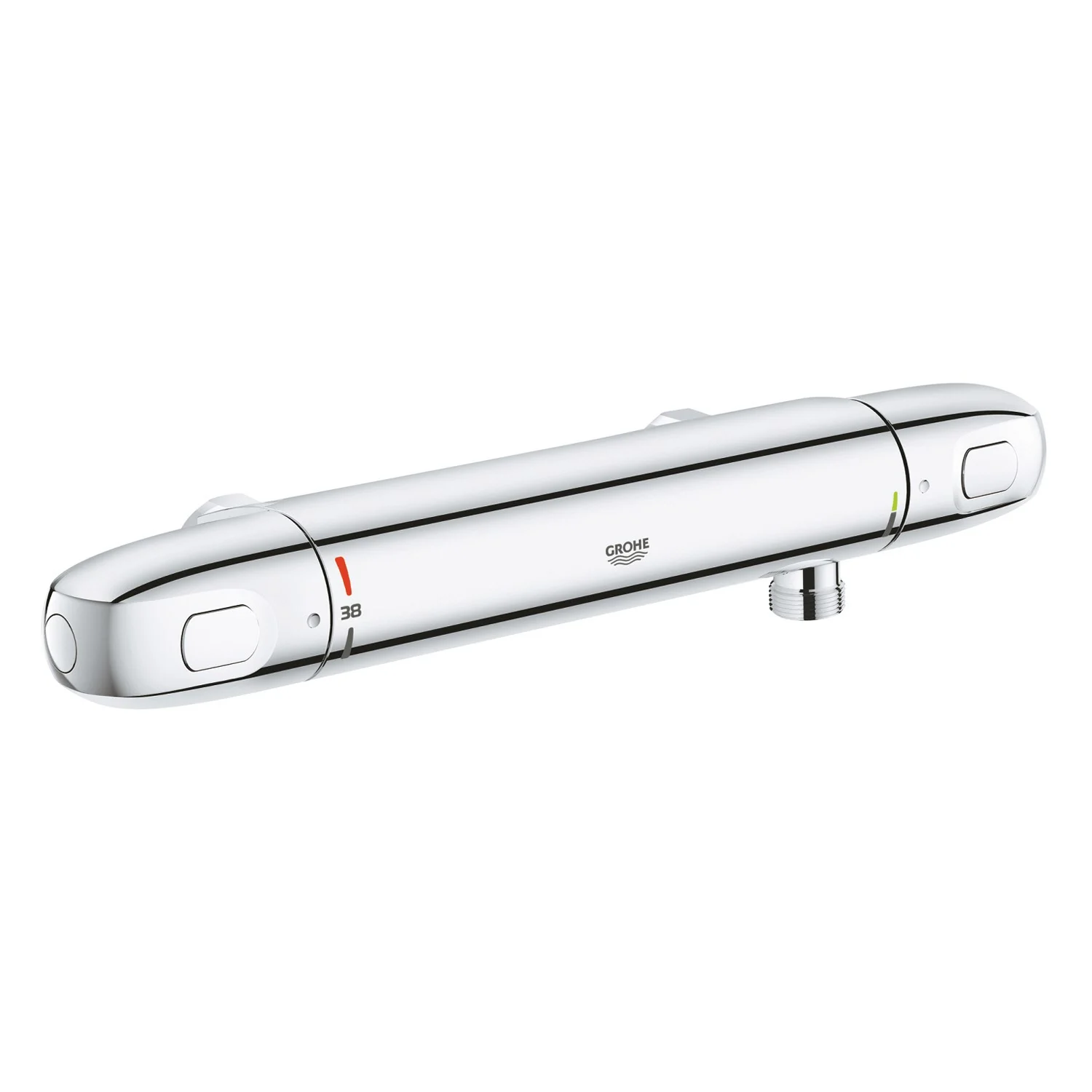 Termostat prysznicowy w chromie widok z boku, Grohe