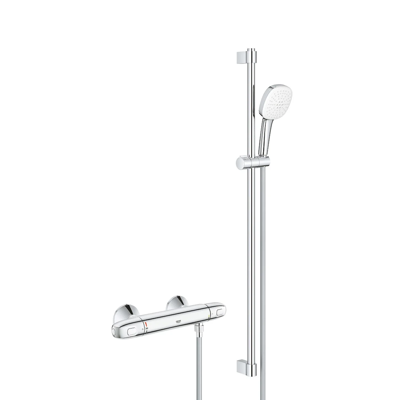 System prysznicowy z termostatem, kolor chromowy, Grohe
