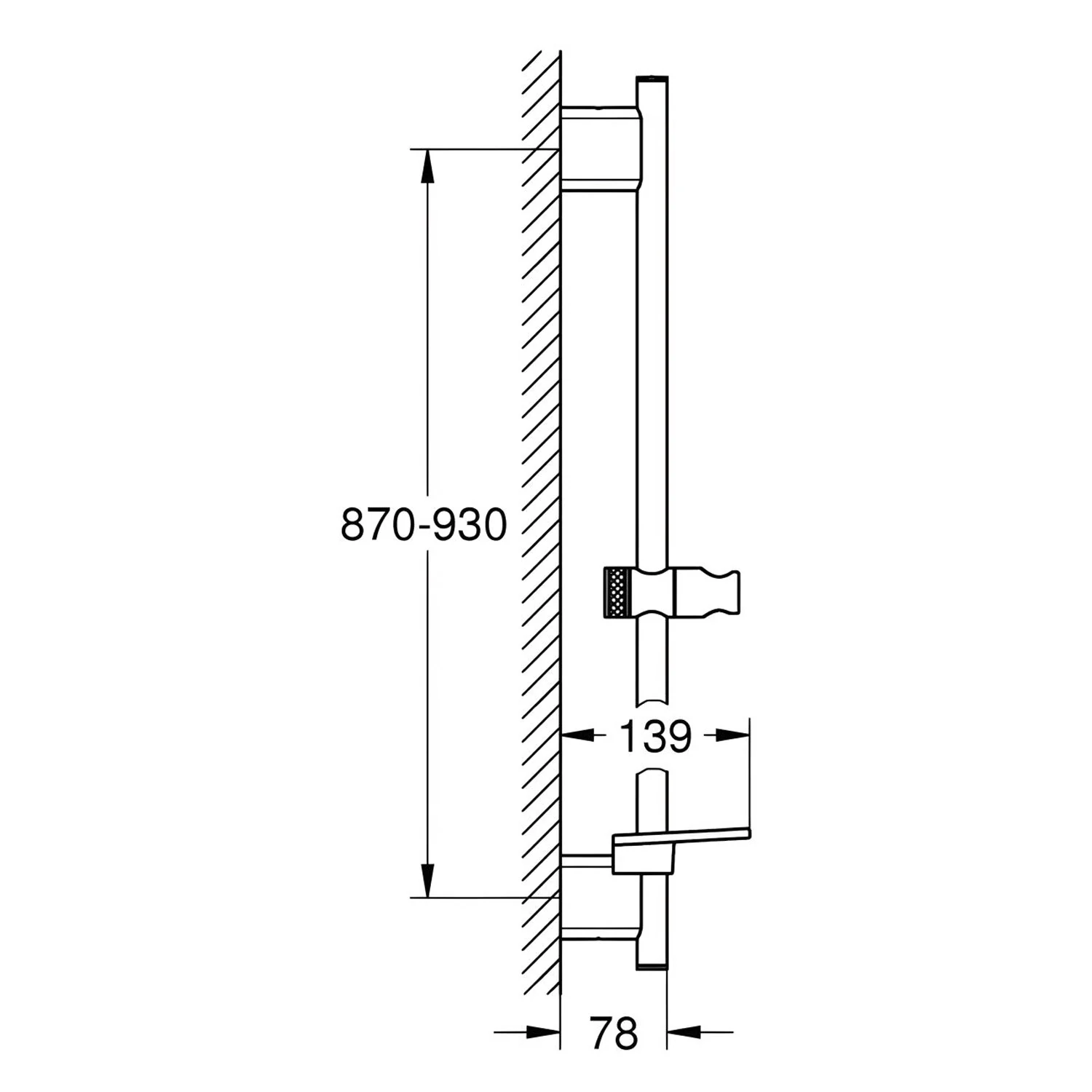 GROHE Rainshower SmartActive Brausestange 900 mm Bild 2