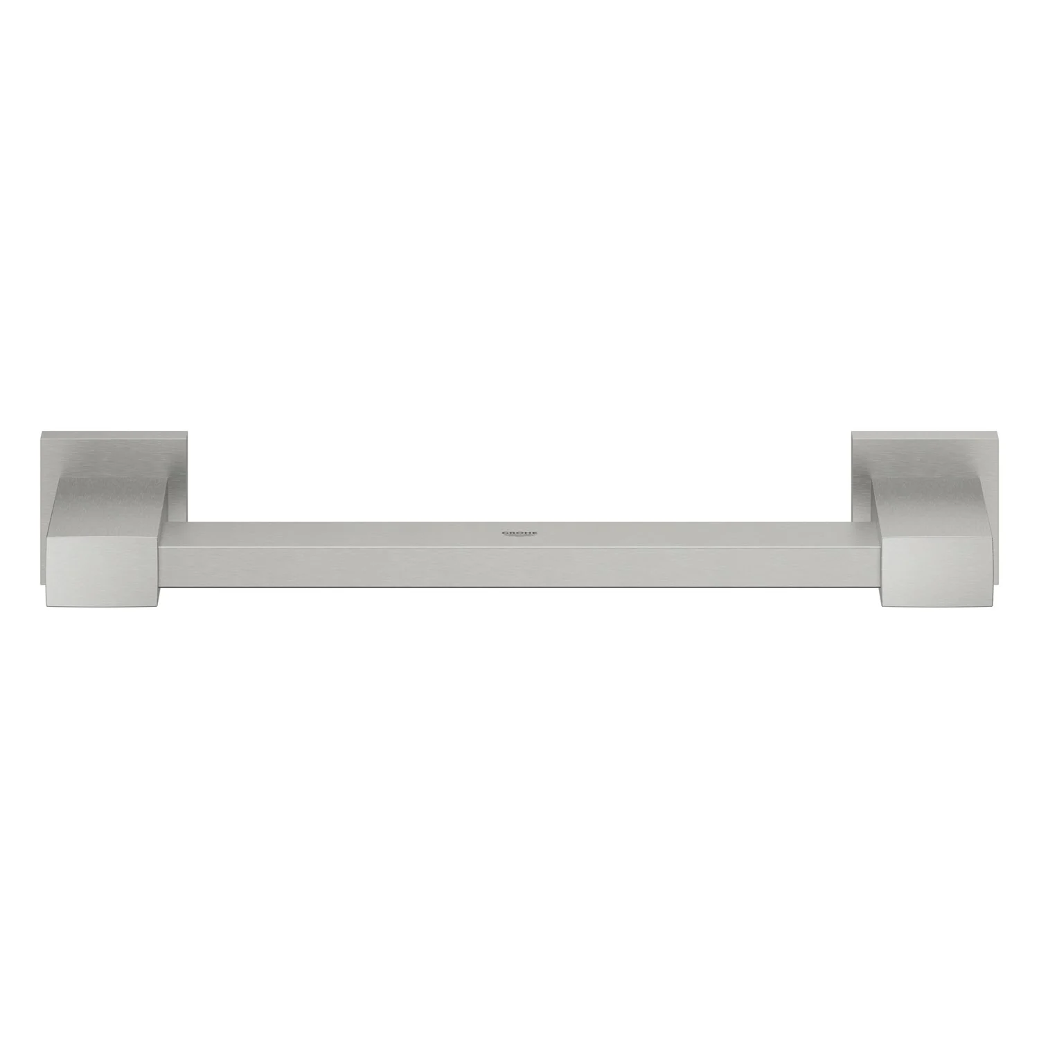 Srebrny uchwyt do wanny widok z przodu, Grohe