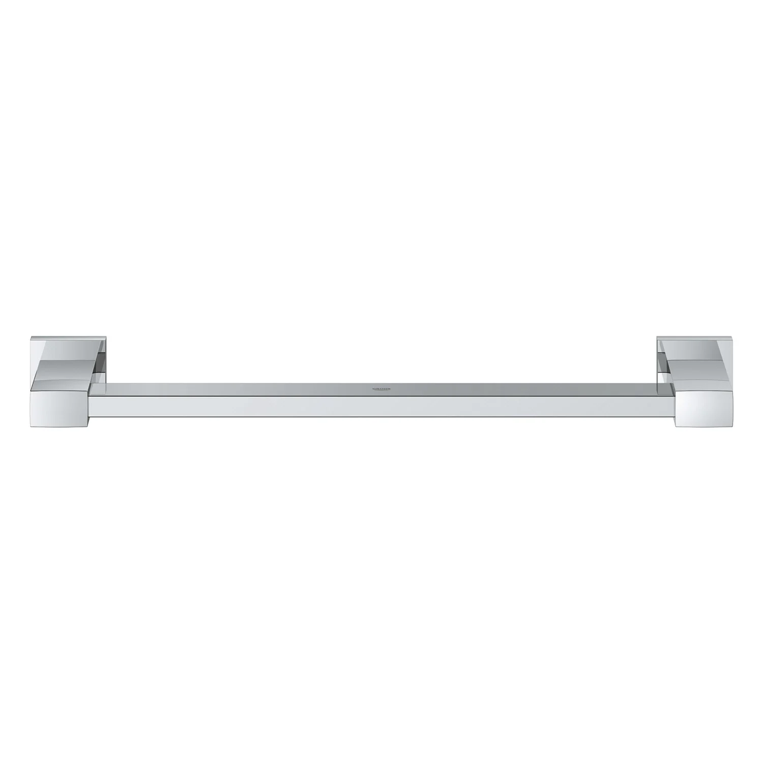 Srebrny uchwyt do wanny widok z przodu, Grohe