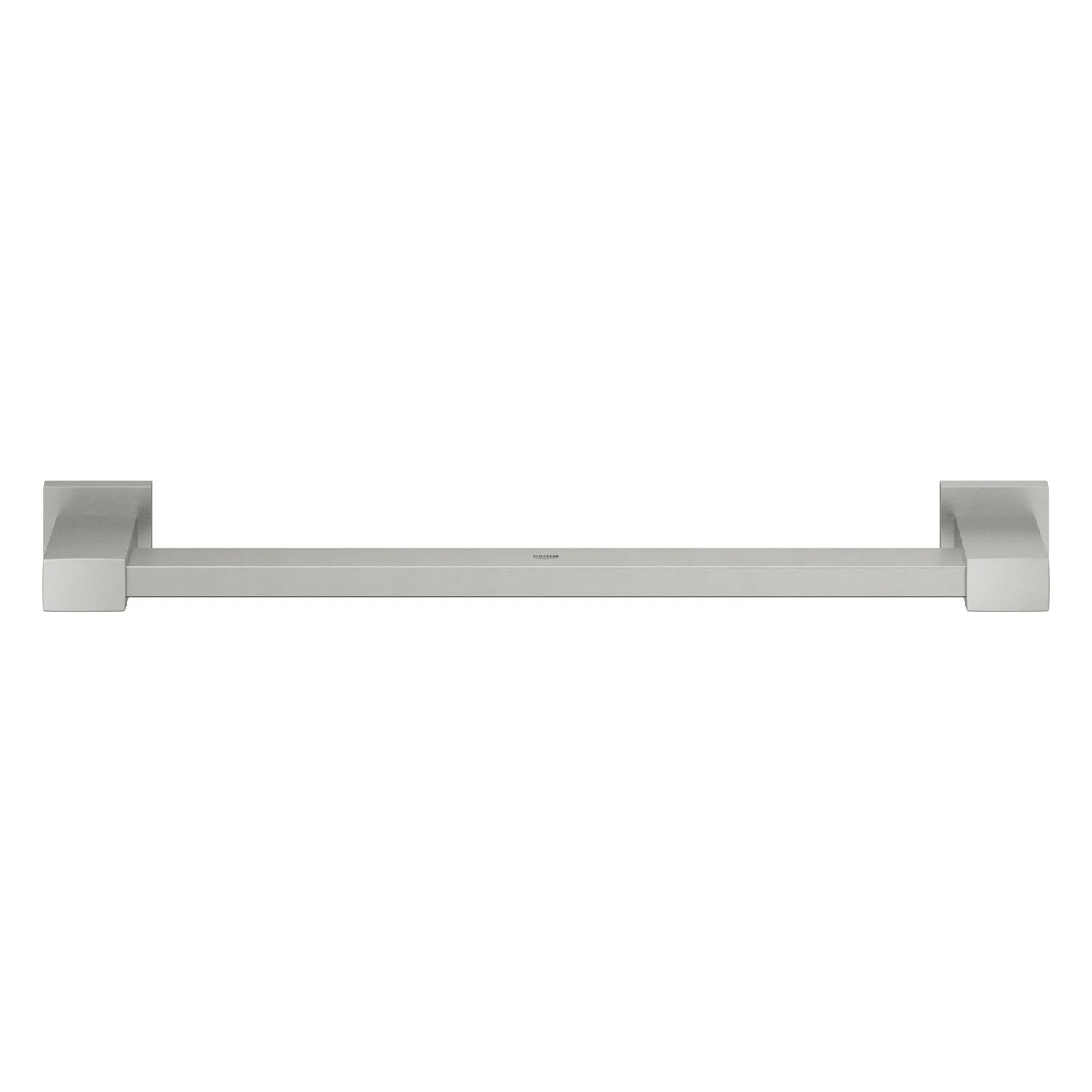 Srebrny uchwyt do wanny widok z przodu, Grohe