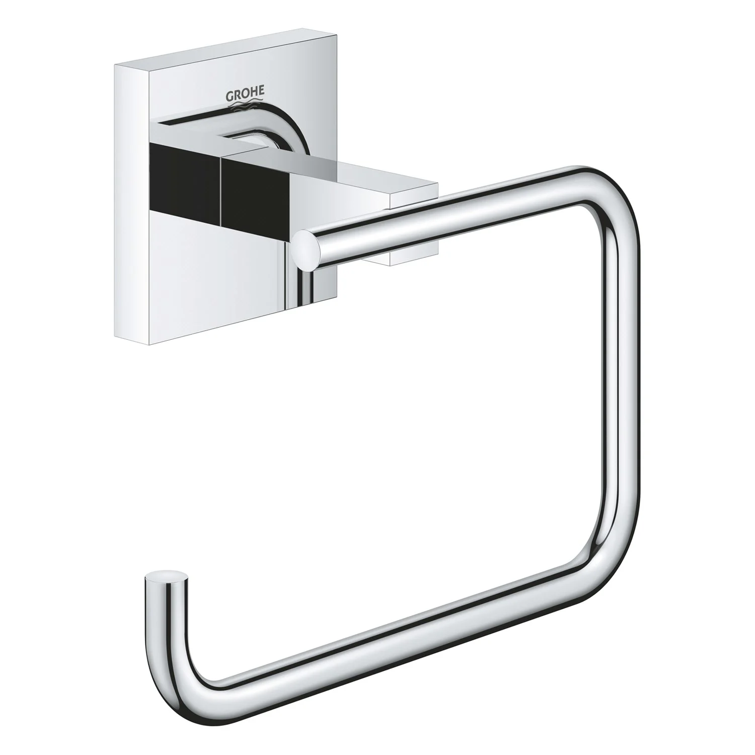 Chromowany uchwyt na papier toaletowy widok z przodu, Grohe