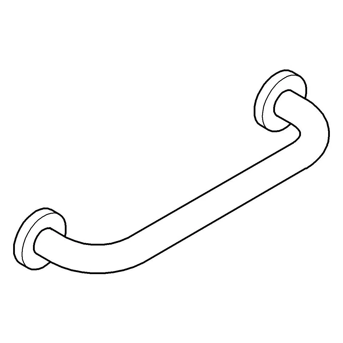 Rysunek techniczny uchwytu do wanny, Grohe