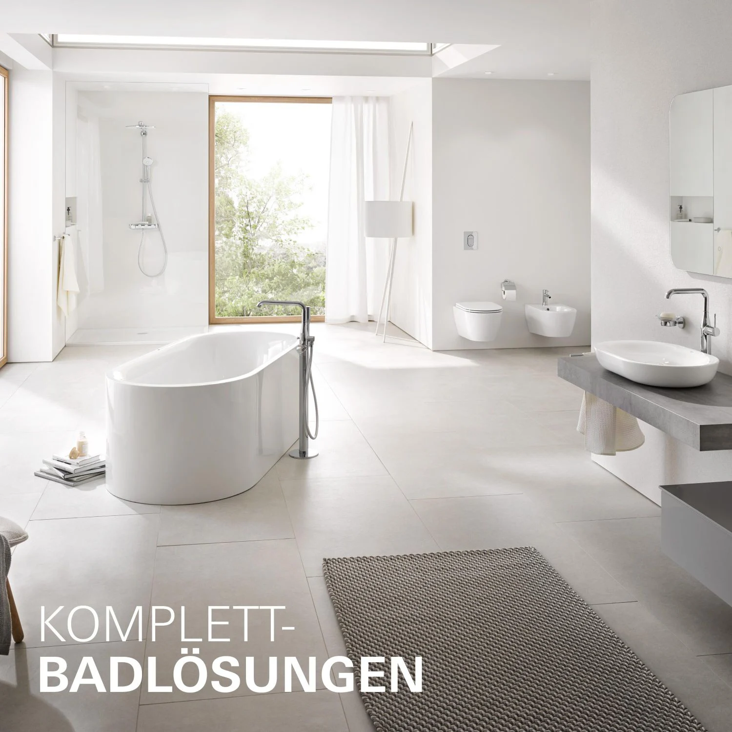 GROHE Essence New Einhand-Wannenbatterie freistehend Bild 3