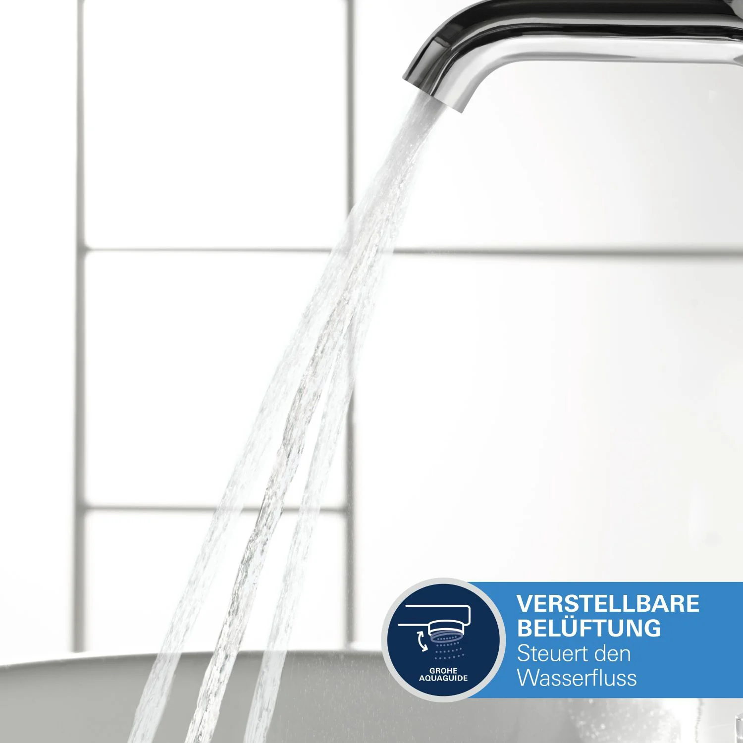 GROHE Essence New 2-Loch Waschtischbatterie mit langem Auslauf Bild 2