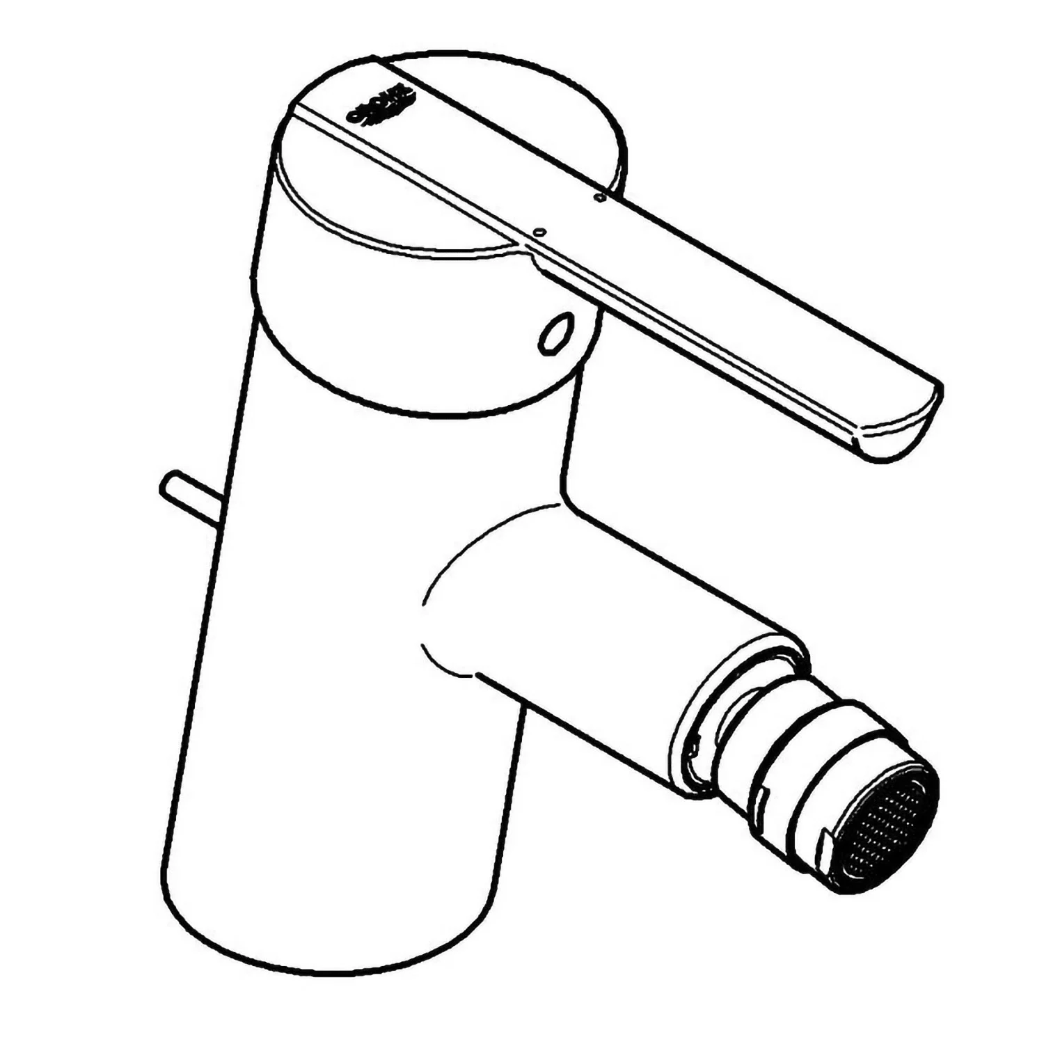 GROHE Feel Einhand-Bidetbatterie, 1/2" Bild 2