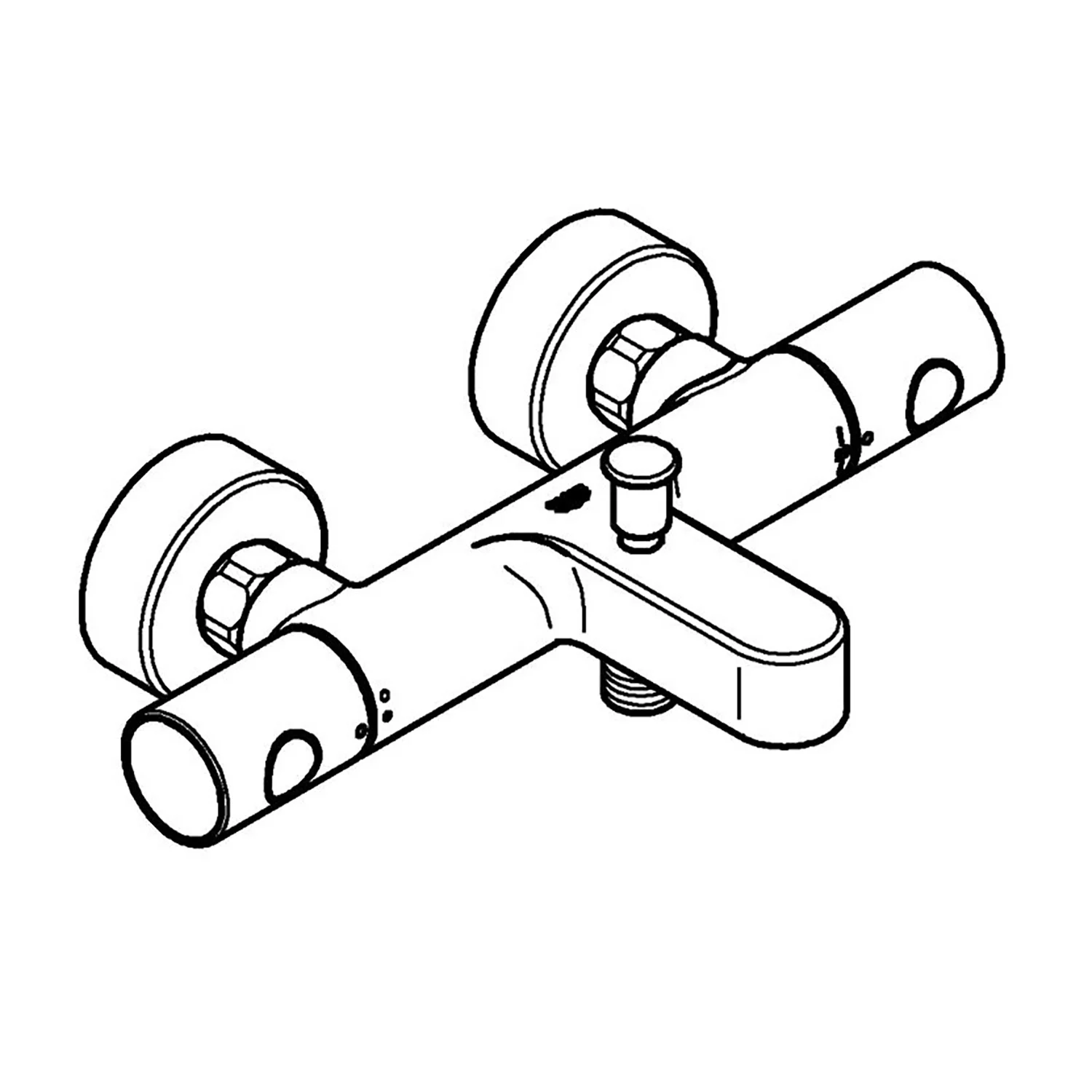 GROHE Precision Get Thermostat-Wannenbatterie mit S-Anschlüssen Bild 7