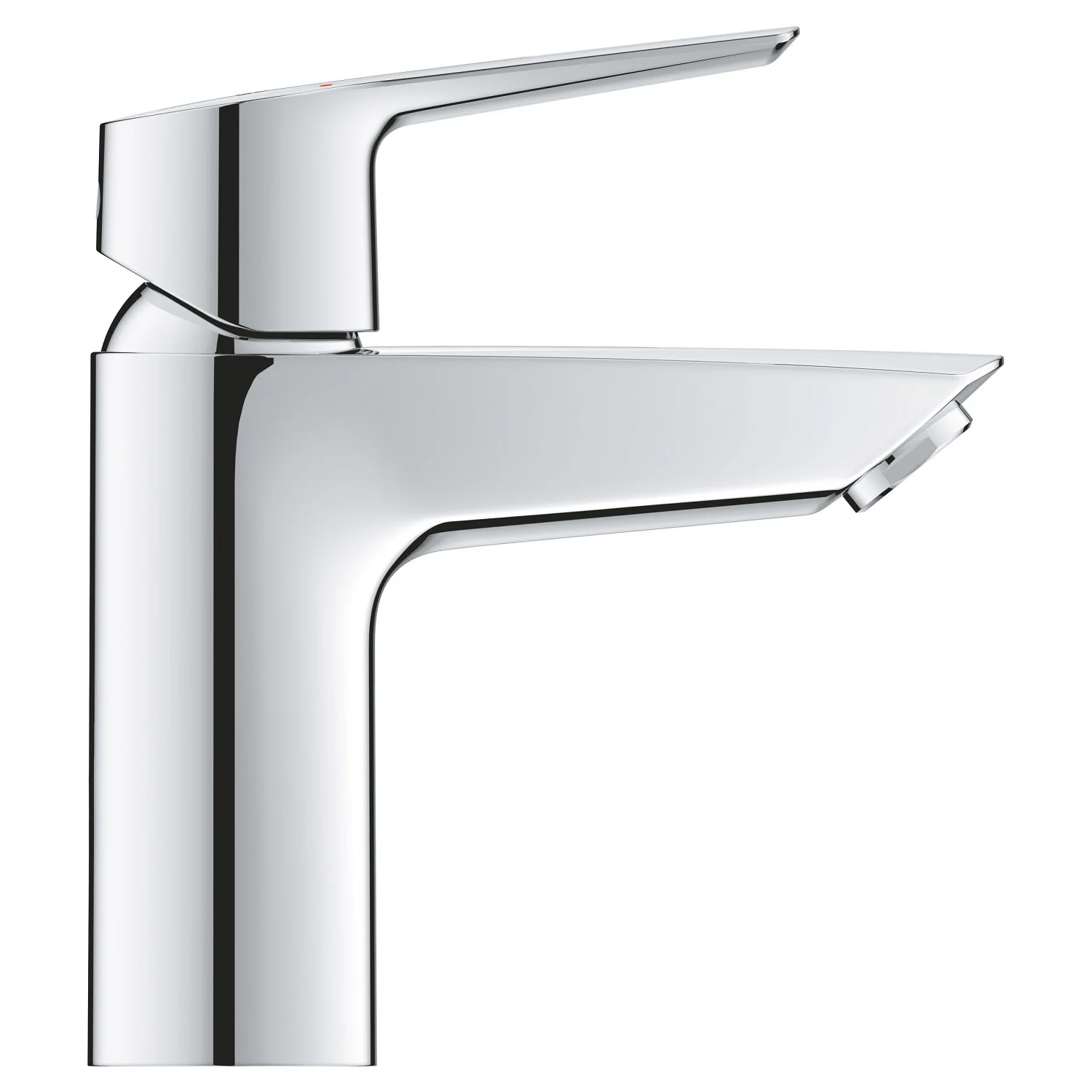 Chromowana bateria umywalkowa widok z boku, Grohe