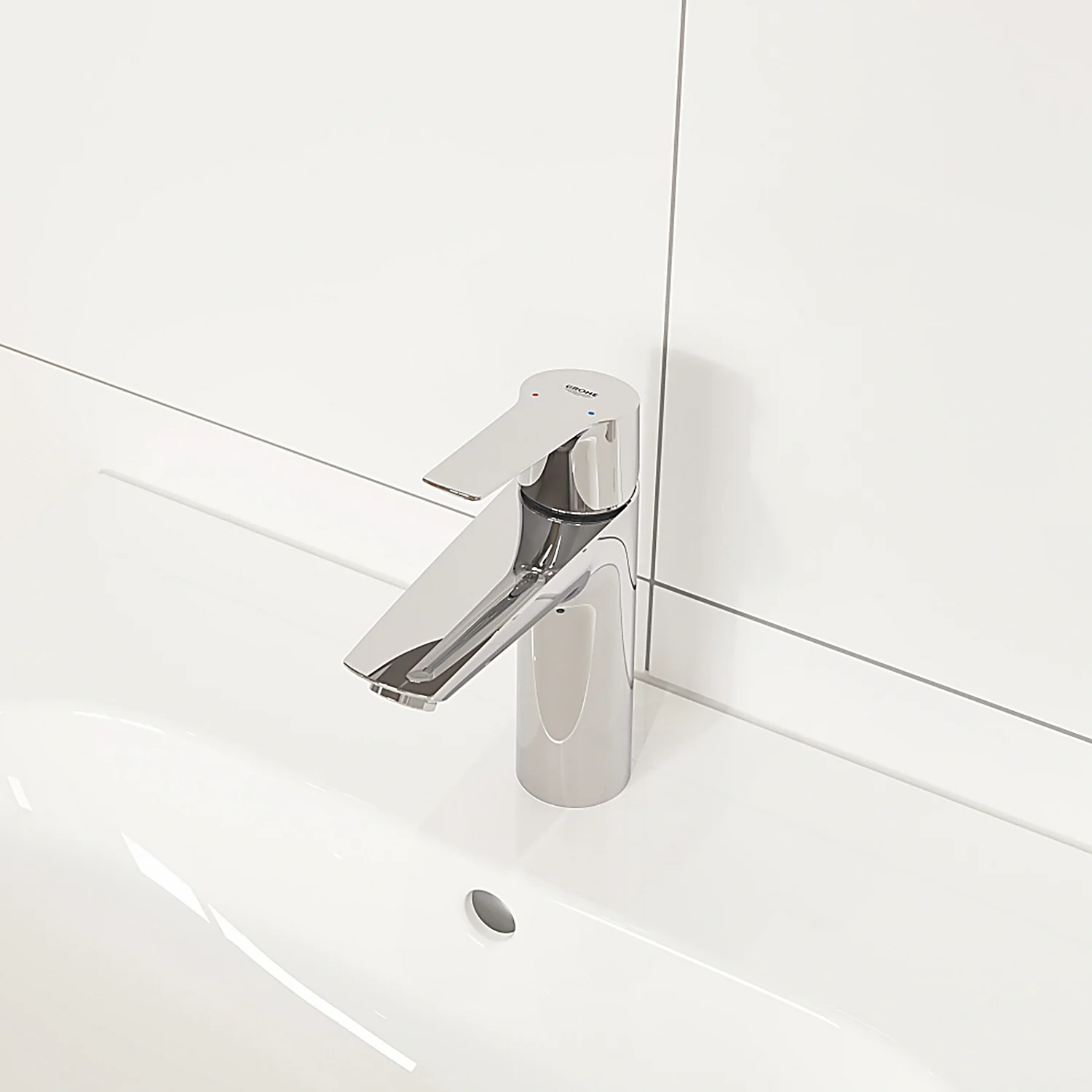 Bateria umywalkowa w ustawieniu łazienkowym, Grohe