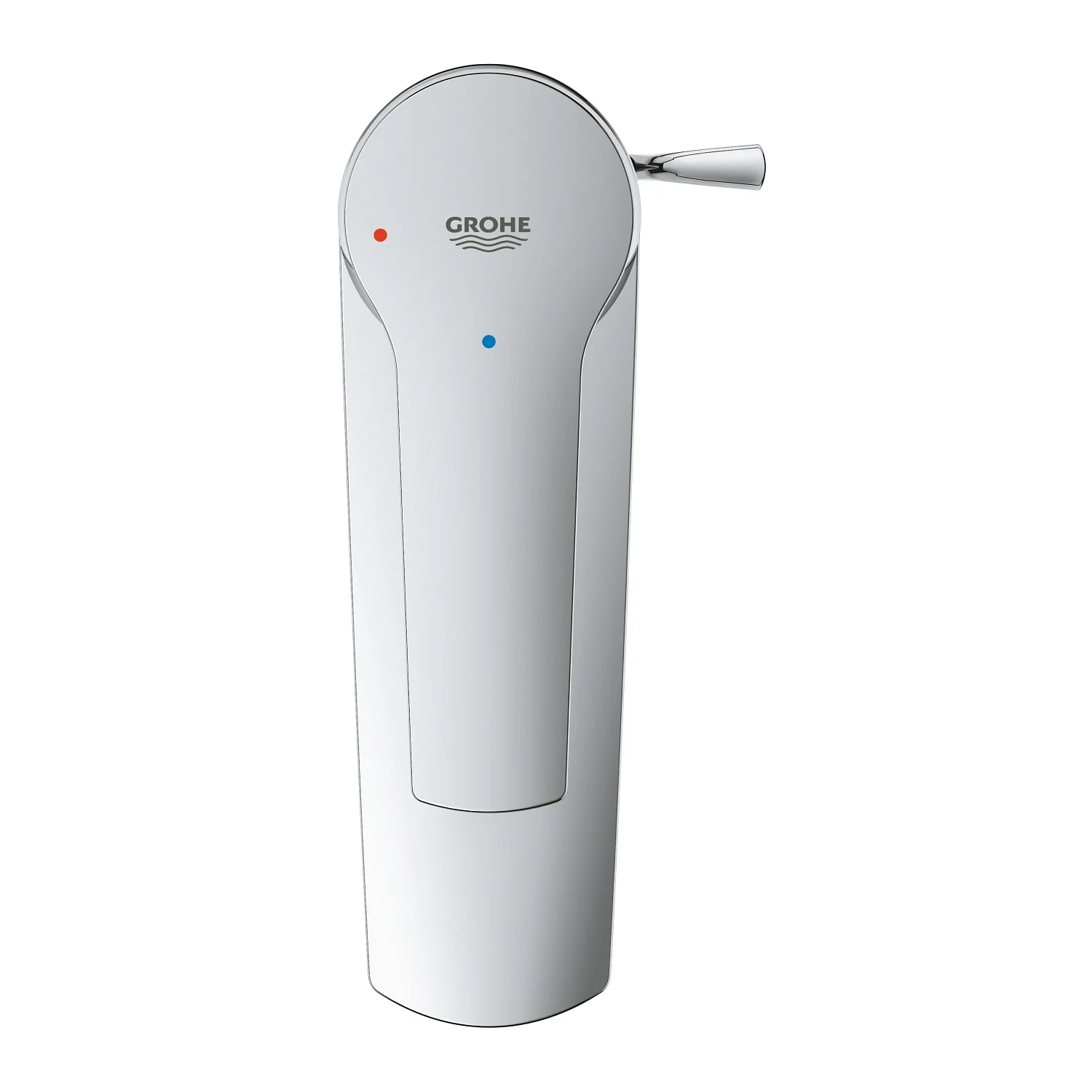 Chromowana bateria umywalkowa widok z przodu, Grohe