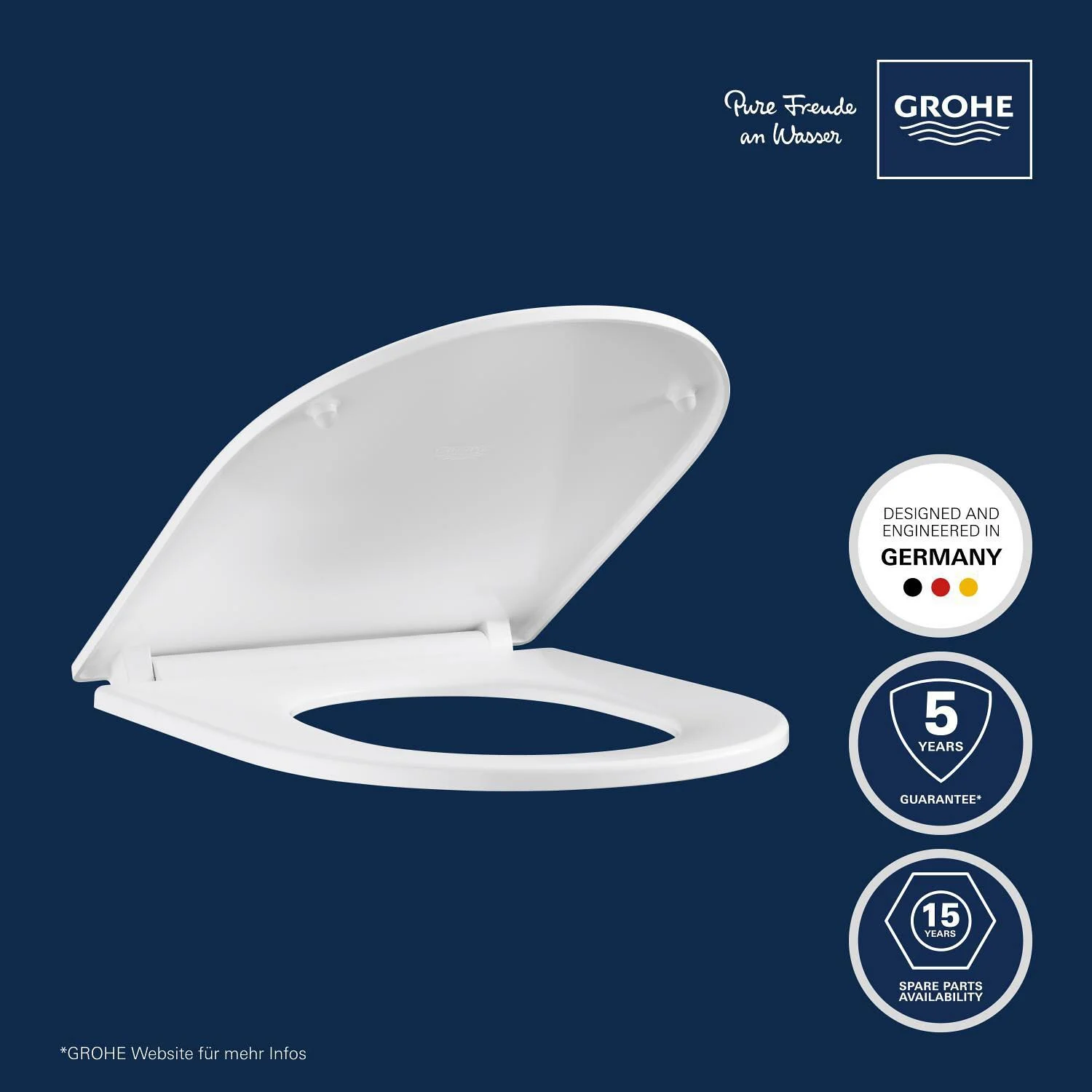 GROHE Euro Keramik WC-Sitz mit Soft Close Bild 3