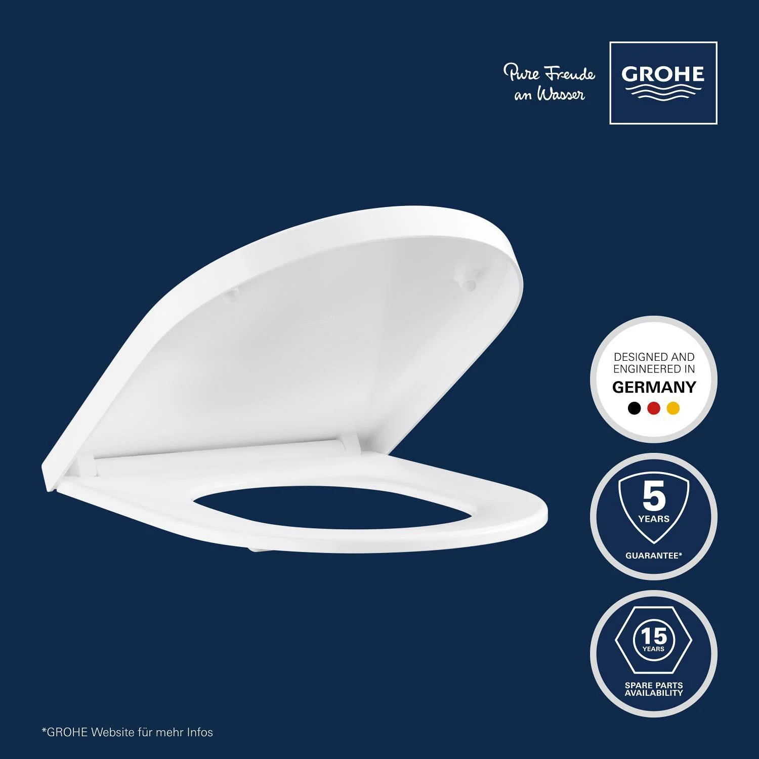 GROHE Euro Keramik WC-Sitz mit Soft Close Bild 3