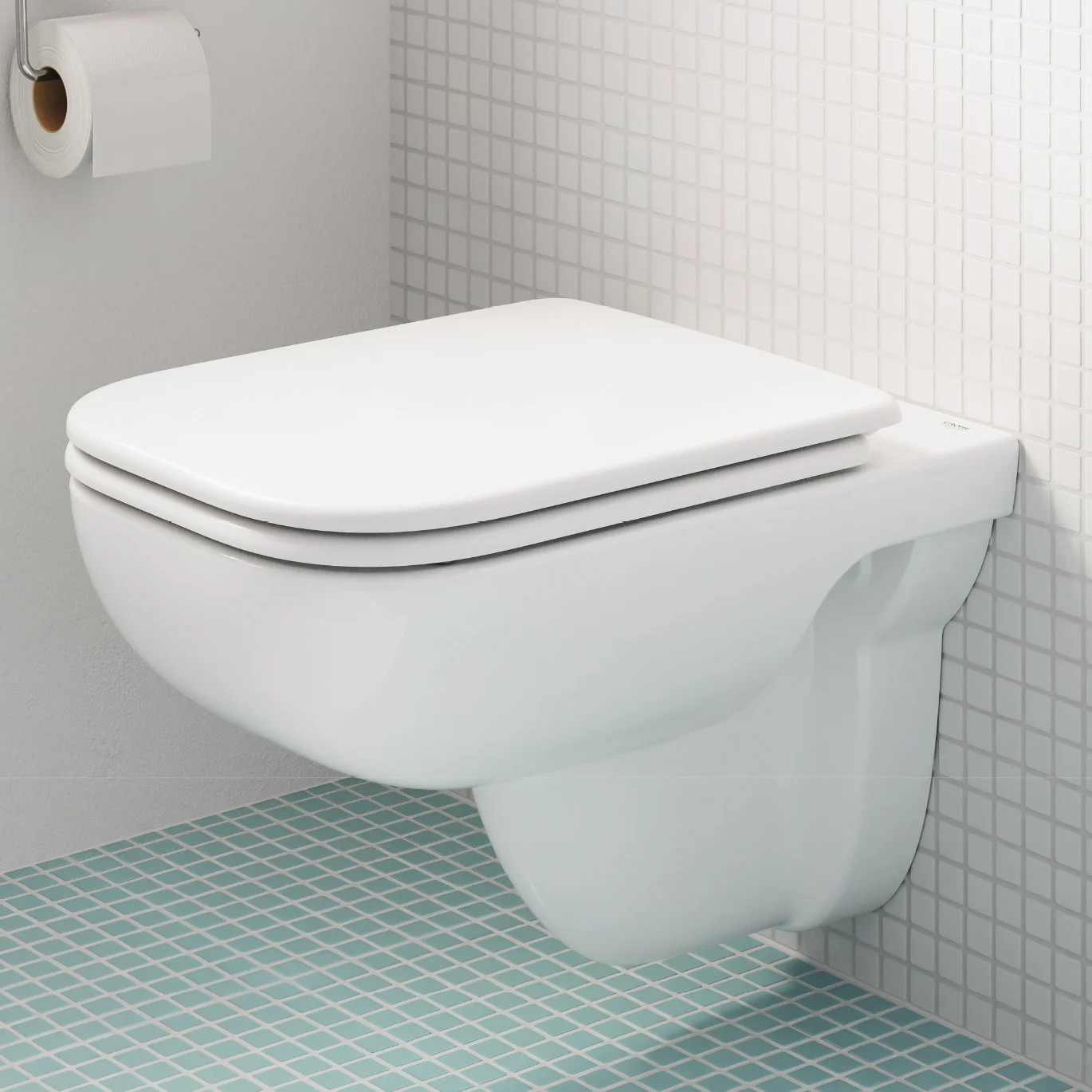 Toaleta podwieszana w nowoczesnej łazience, Grohe
