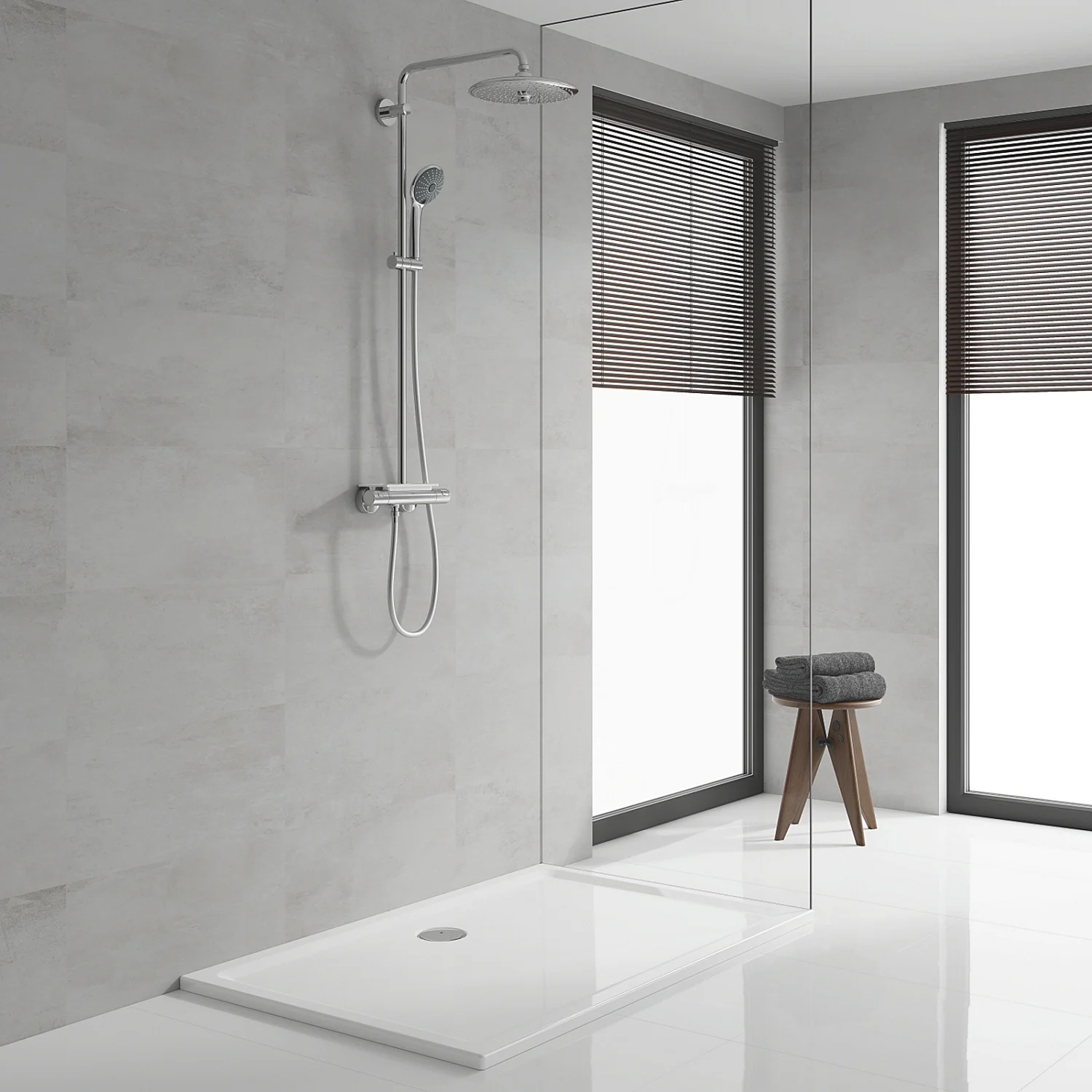 GROHE Vitalio Kopfbrause 3 Stahlarten Bild 4