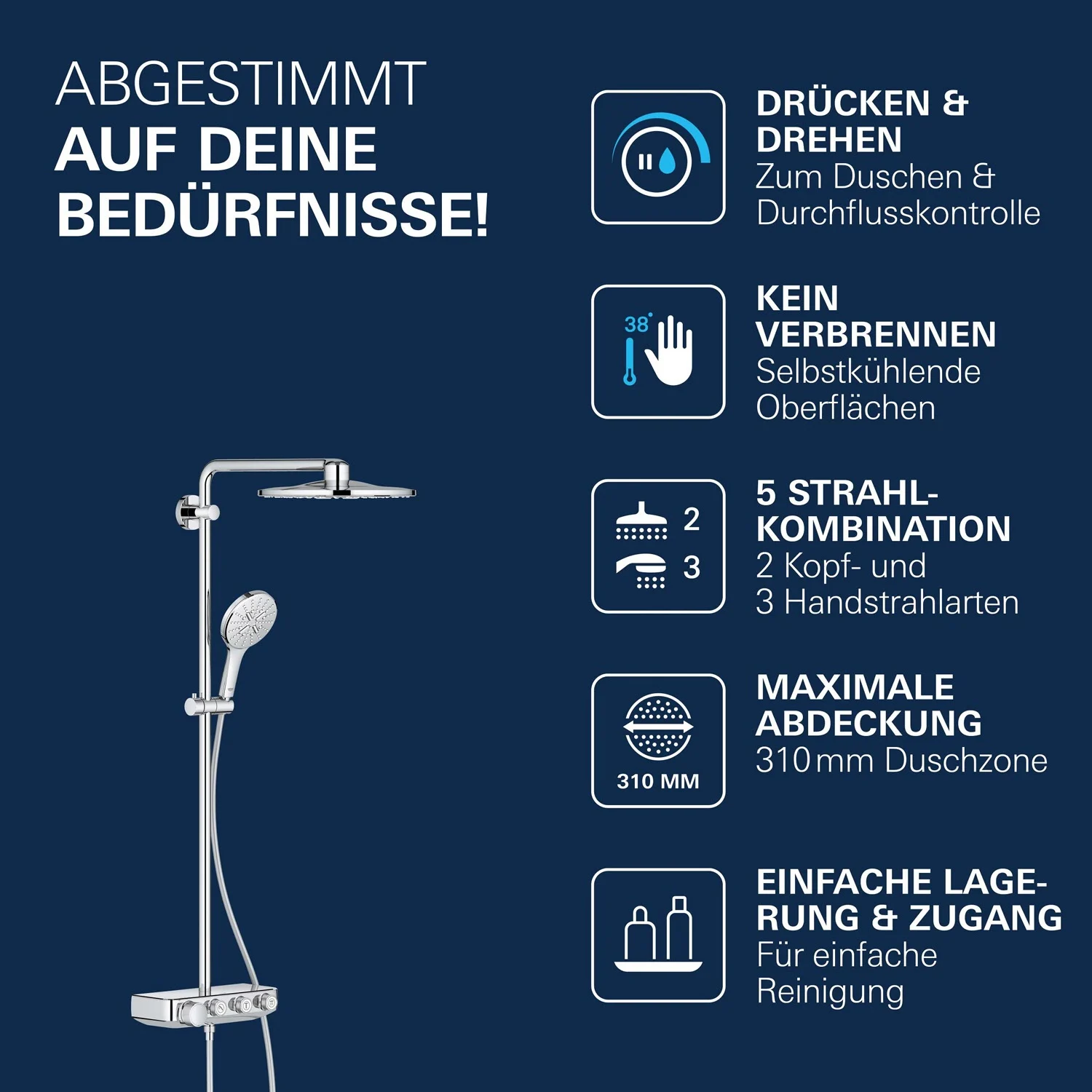 GROHE Euphoria SmartControl System 310 Duschsystem Bild 13