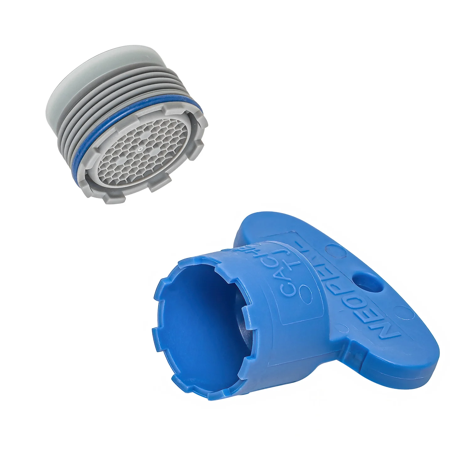 Wycięty aerator z niebieskim narzędziem, Grohe