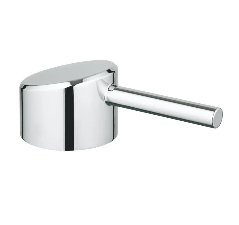 Widok z boku chromowanej dźwigni, Grohe