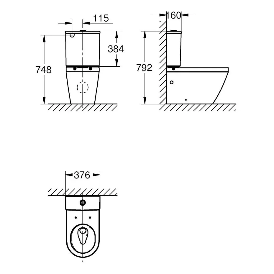 GROHE Euro Keramik Aufsatzspülkasten Bild 4