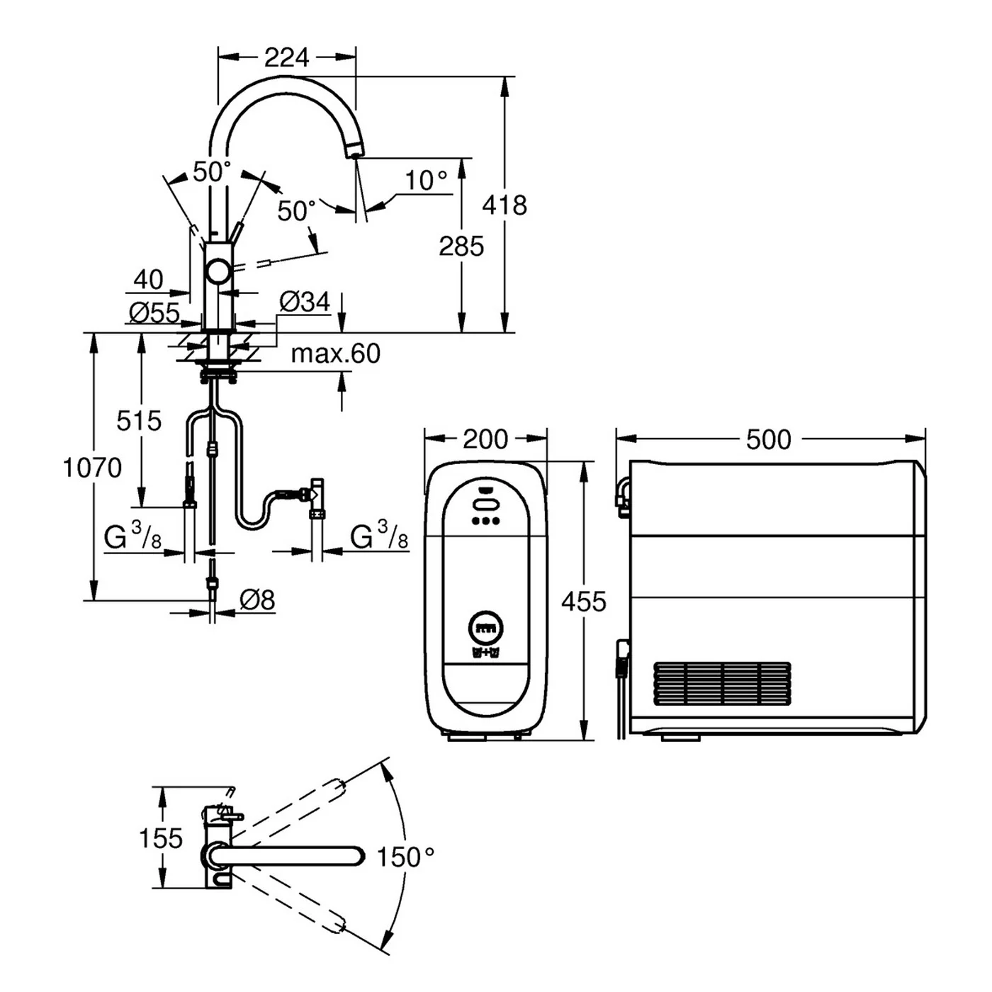 GROHE Blue Home Starter Kit C-Auslauf Bild 9