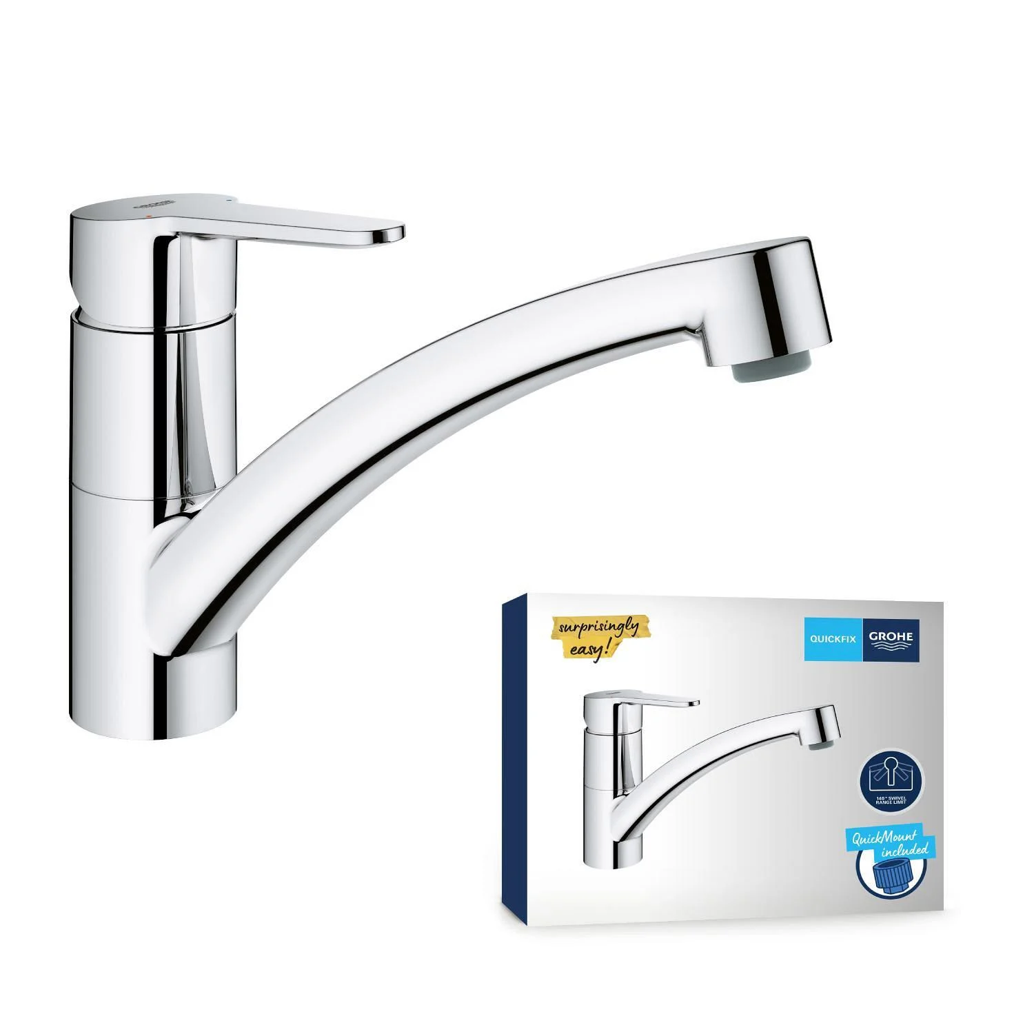 GROHE StartEco Einhand-Spültischbatterie 1/2" flacher Auslauf Bild 2