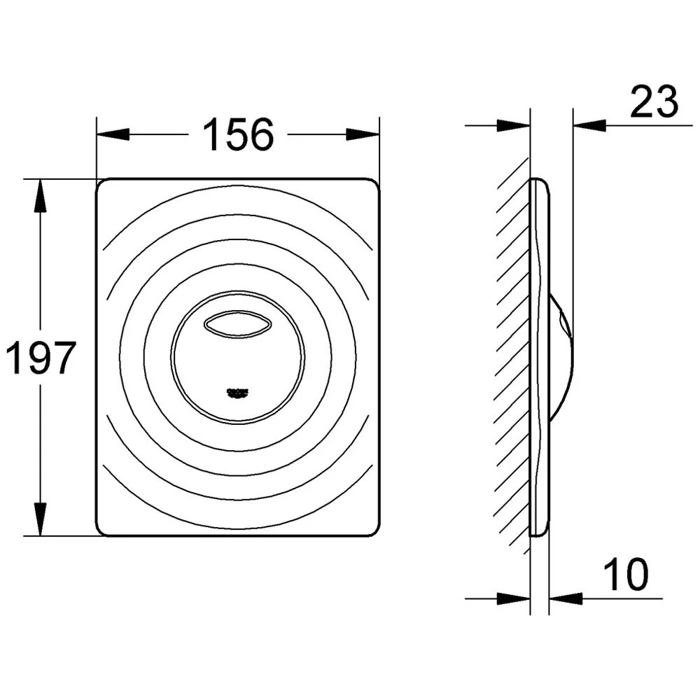 GROHE Surf Abdeckplatte Bild 2