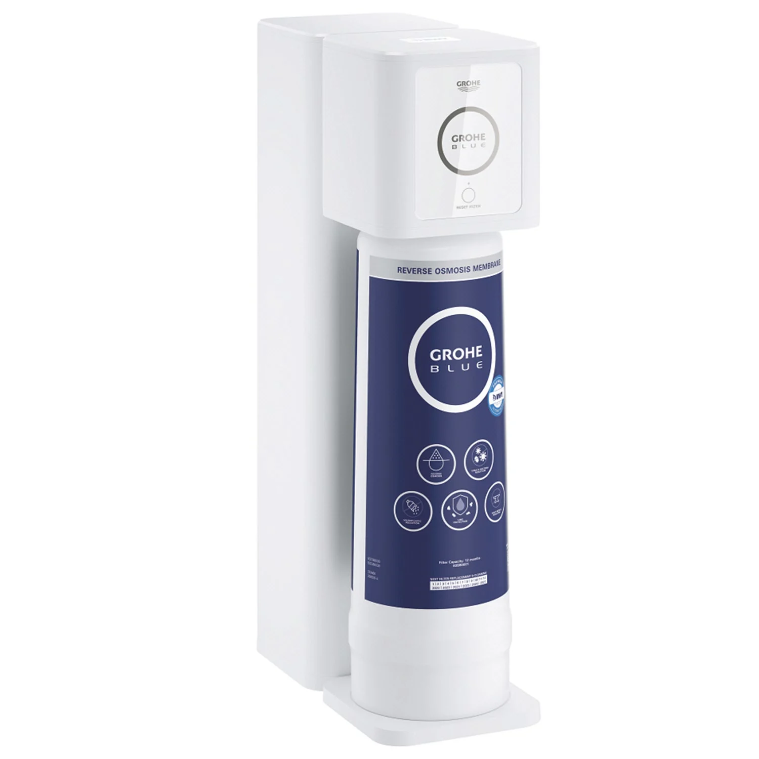 Wycięcie filtra odwróconej osmozy Grohe Blue, Grohe