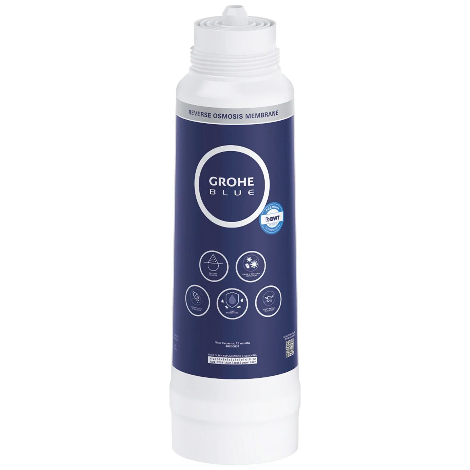 Widok z przodu filtra osmotycznego Grohe Blue, Grohe
