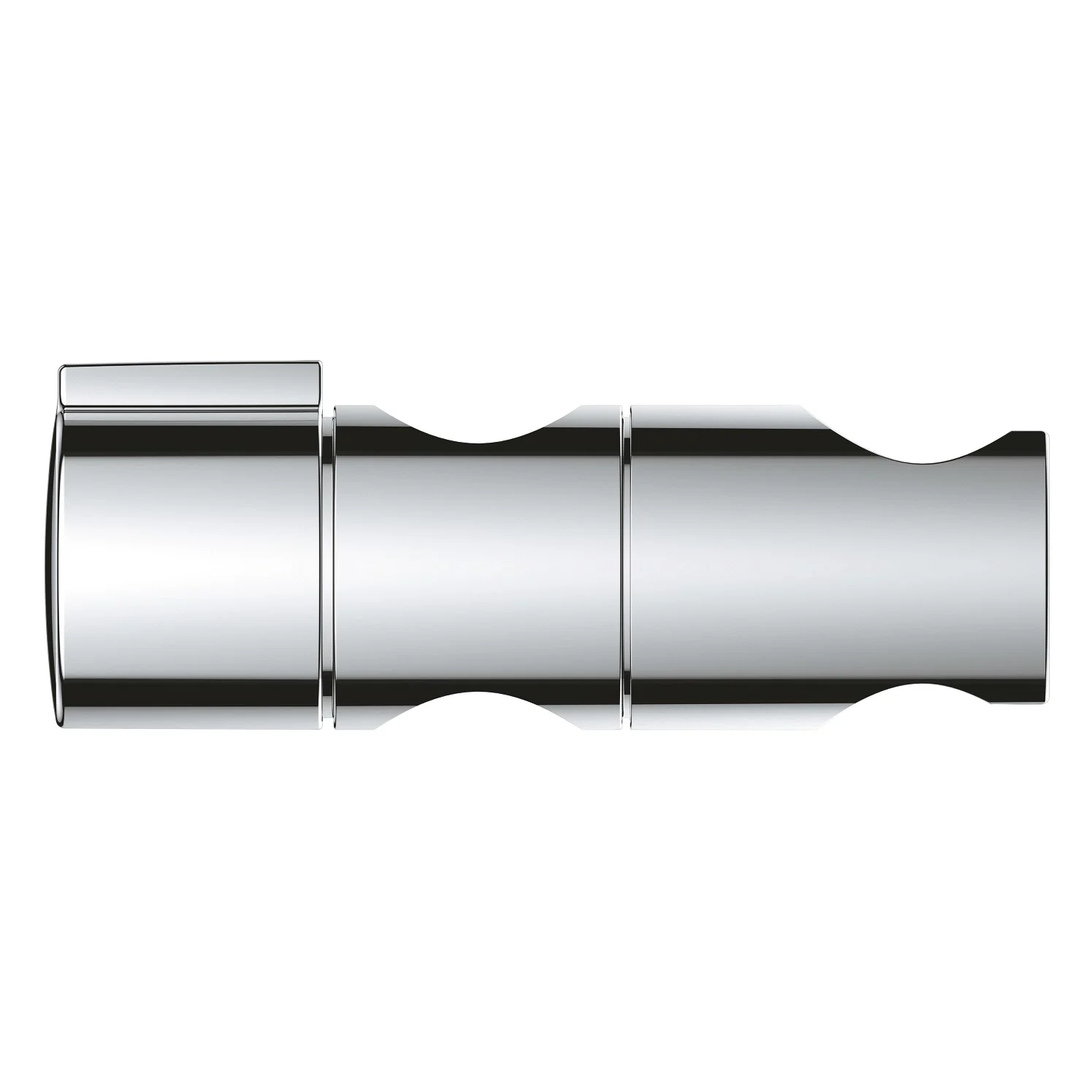Chromowany element ślizgowy w widoku z boku, Grohe
