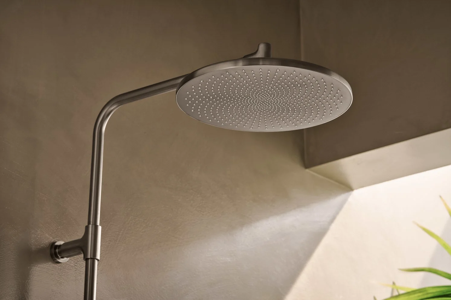 Hansa HANSAAURELIA Duschsystem mit Thermostat-Brausebatterie mit Kopfbrause rund und Handbrause rund 3-strahlig Bild 2