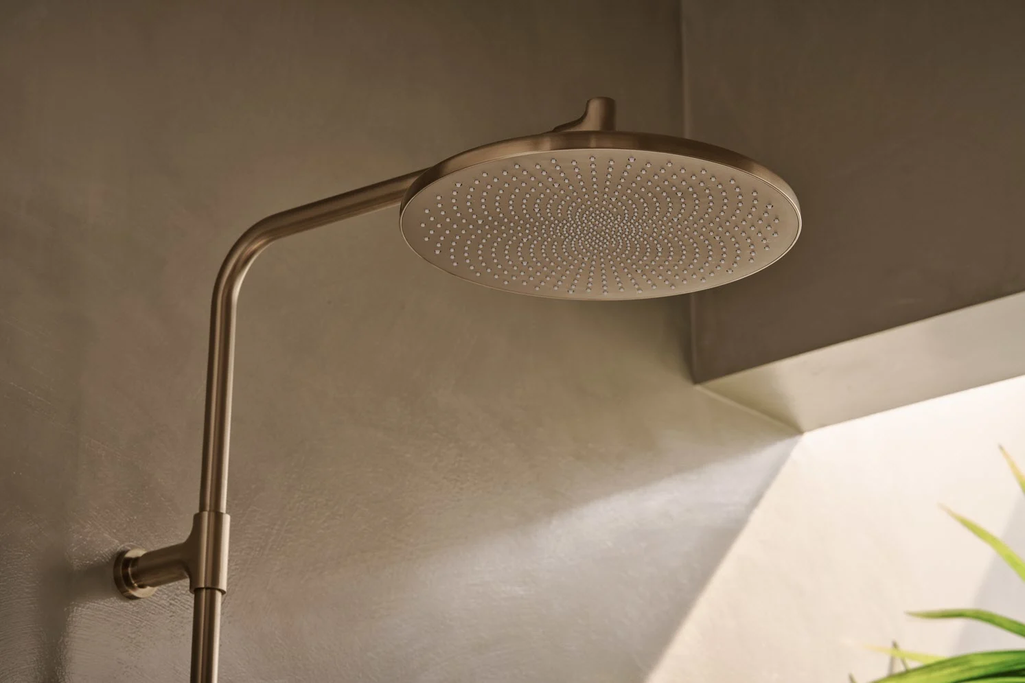 Hansa HANSAAURELIA Duschsystem mit Thermostat-Brausebatterie mit Kopfbrause rund und Handbrause rund 3-strahlig Bild 2