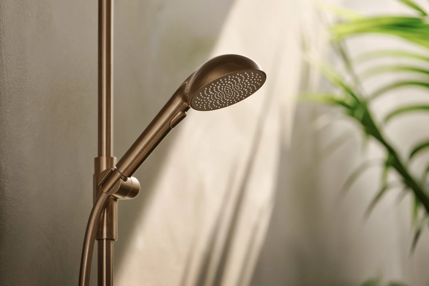 Hansa HANSAAURELIA Duschsystem mit Thermostat-Brausebatterie mit Kopfbrause rund und Handbrause rund 3-strahlig Bild 5