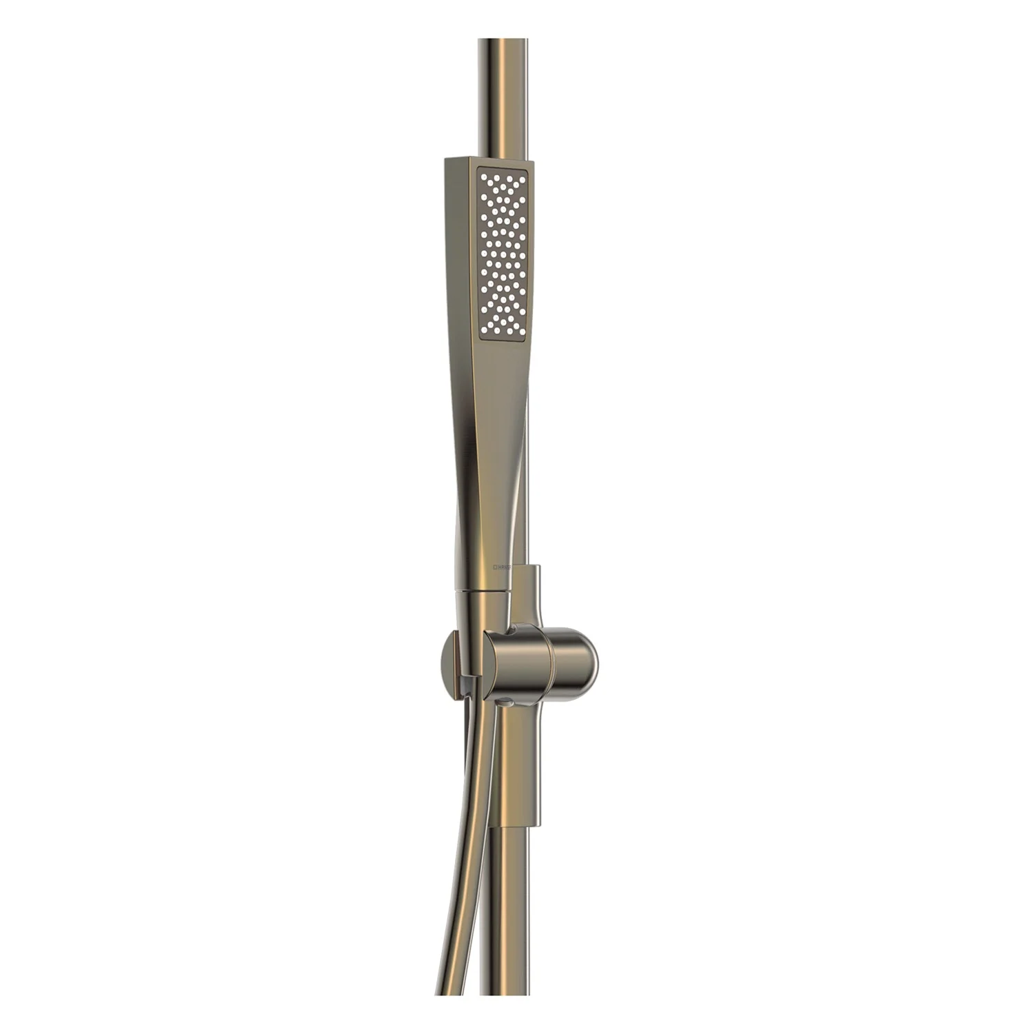 Hansa HANSAAURELIA Duschsystem mit Thermostat-Brausebatterie mit Kopfbrause eckig und Stabhandbrause eckig 1-strahlig Bild 6