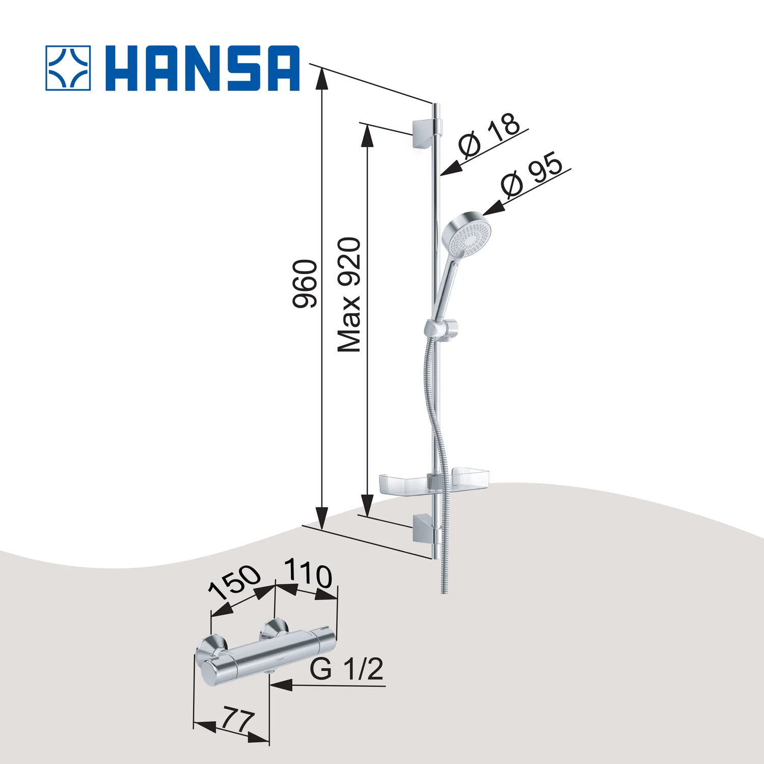 Hansa HANSAMICRA Renovierungsset Brause Bild 6