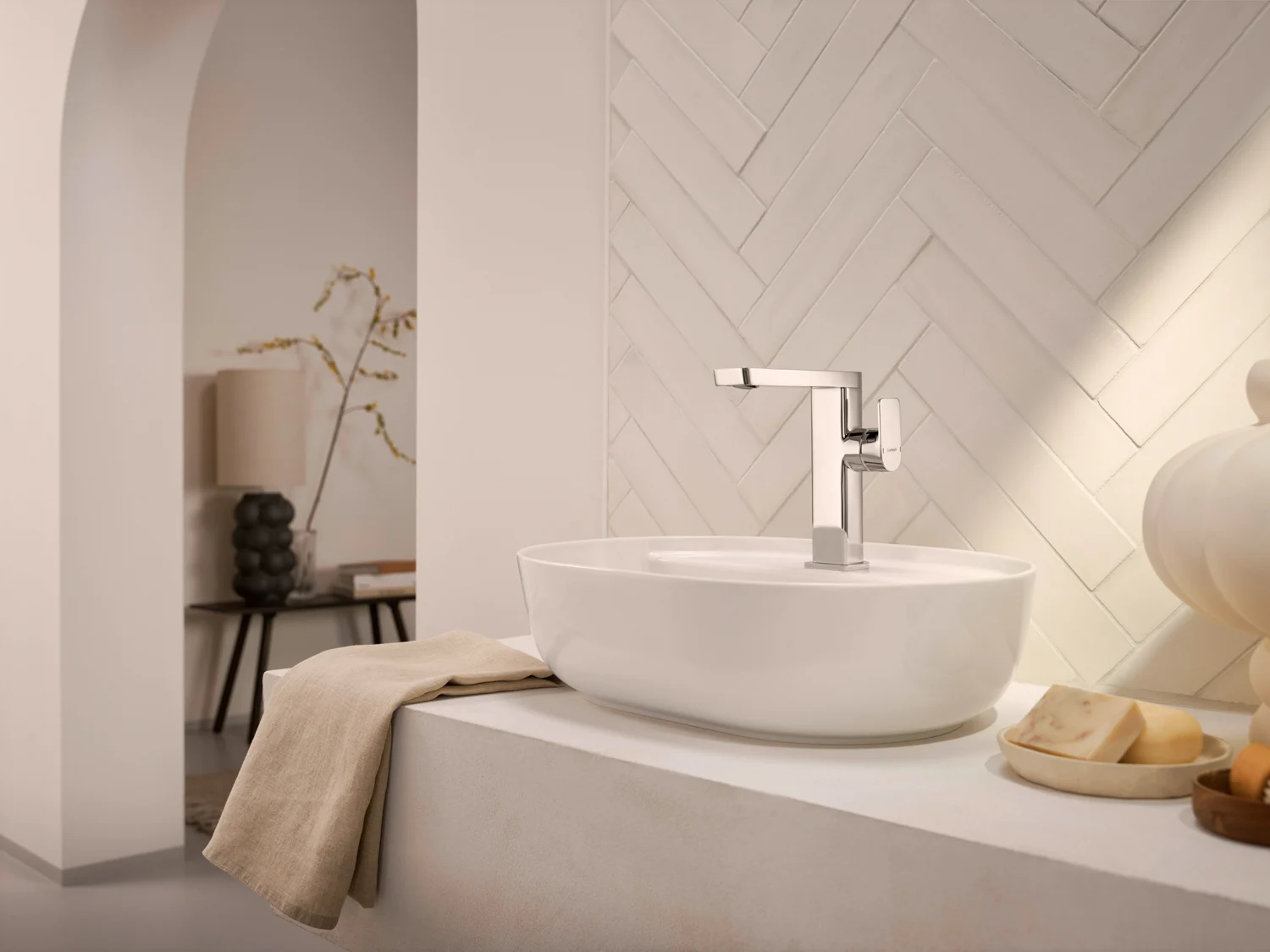 Hansa HANSASTELA Waschtisch-Einhand-Einlochbatterie, seitenbedient Bild 3