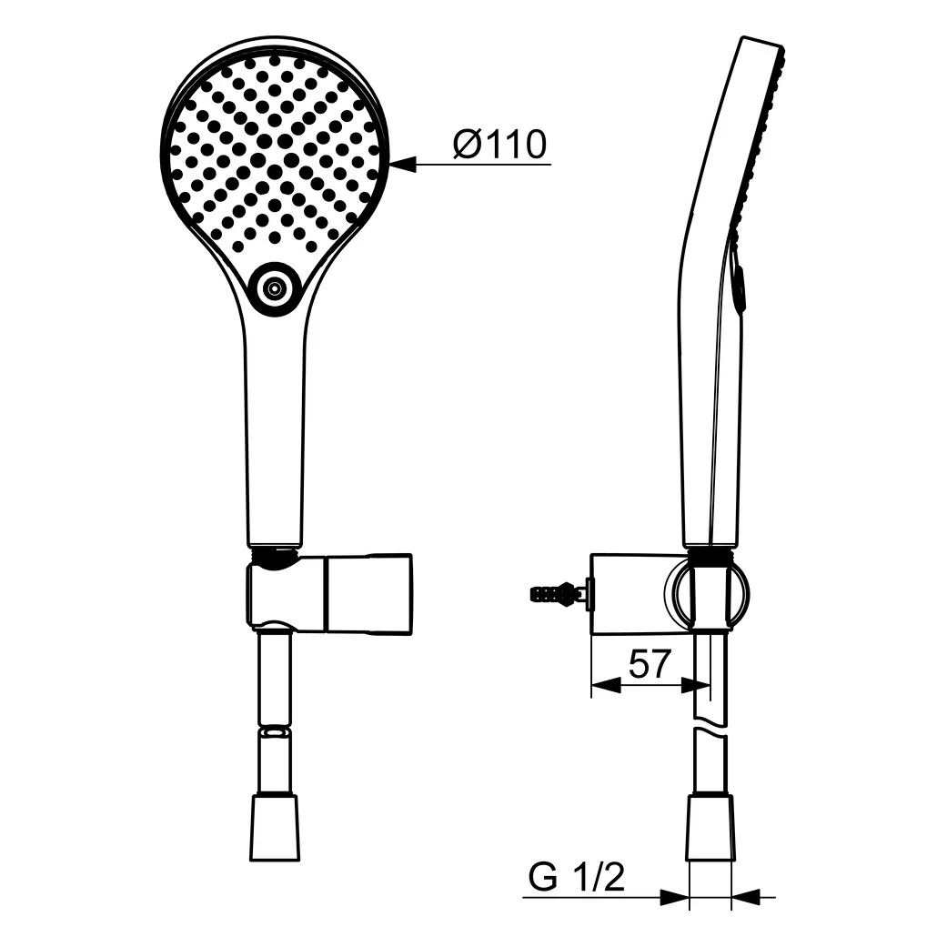 Hansa HANSAVIVA Handbrausegarnitur Bild 2