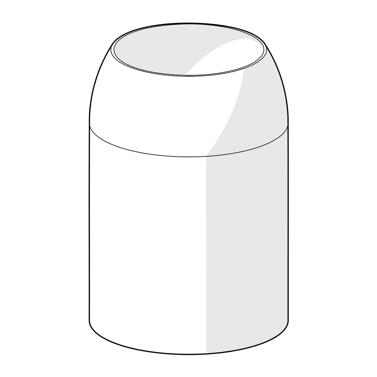 Rysunek techniczny cylindrycznego uchwytu, Hansa