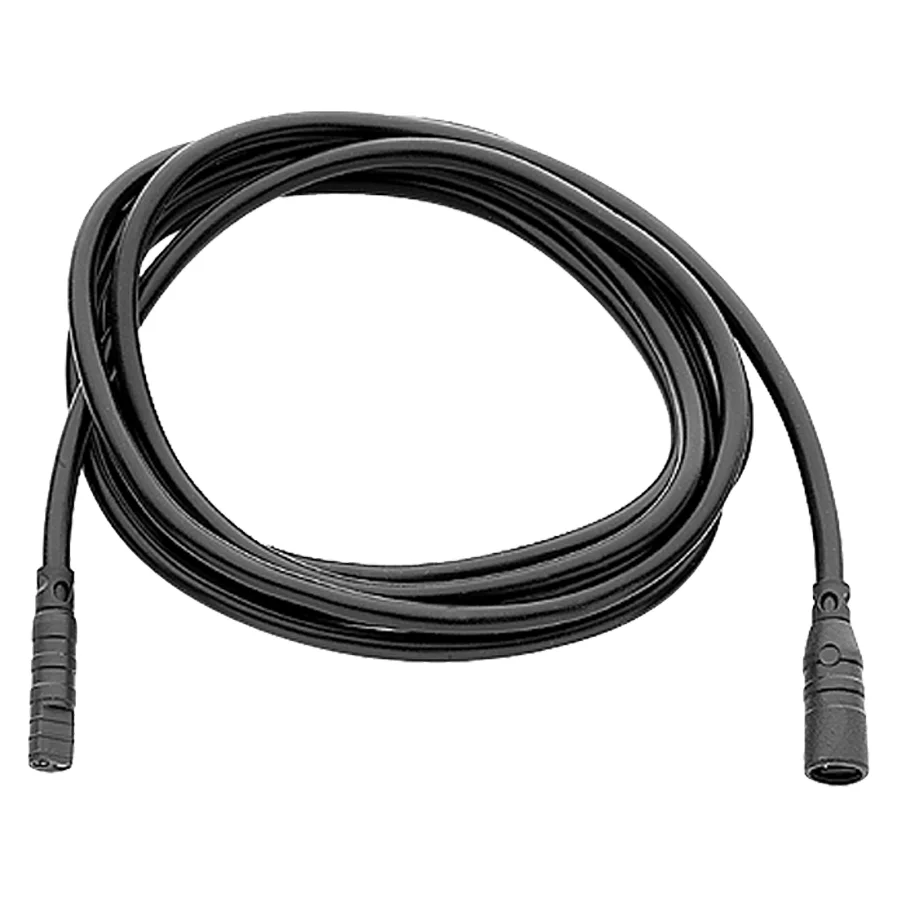 Czarny kabel przedłużający na białym tle, Hansa