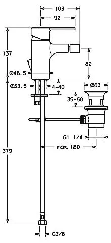 Hansa HANSARONDA Bidet Einhand-Einlochbatterie Bild 2