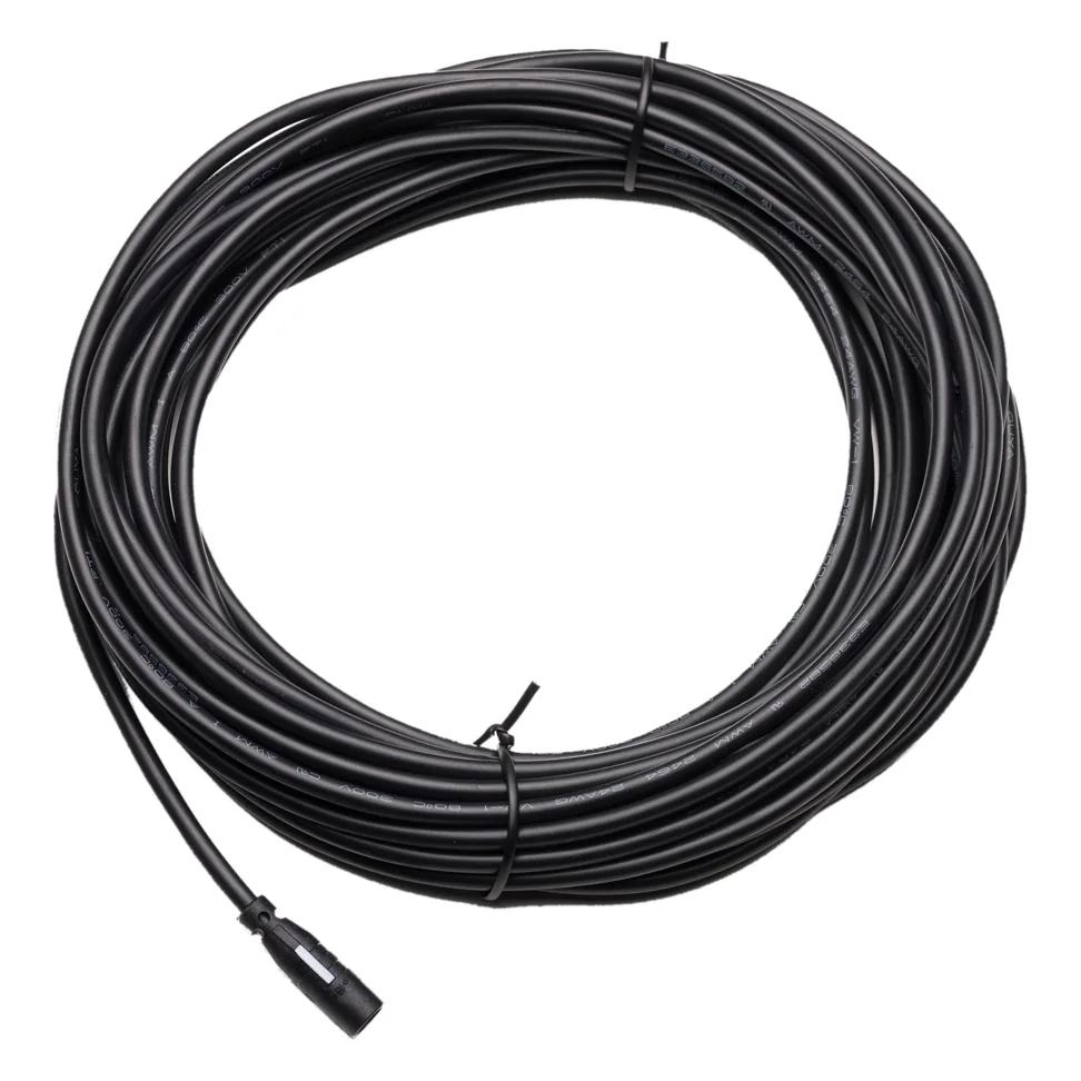 Czarny kabel połączeniowy w widoku z przodu, Hansa