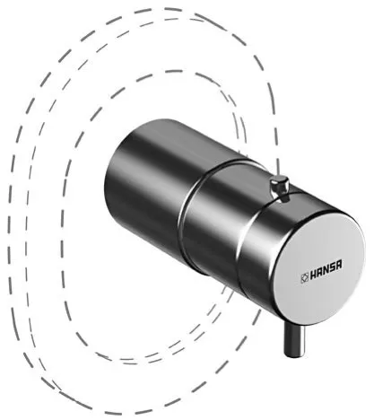 Rysunek techniczny korpusu instalacji podtynkowej, Hansa