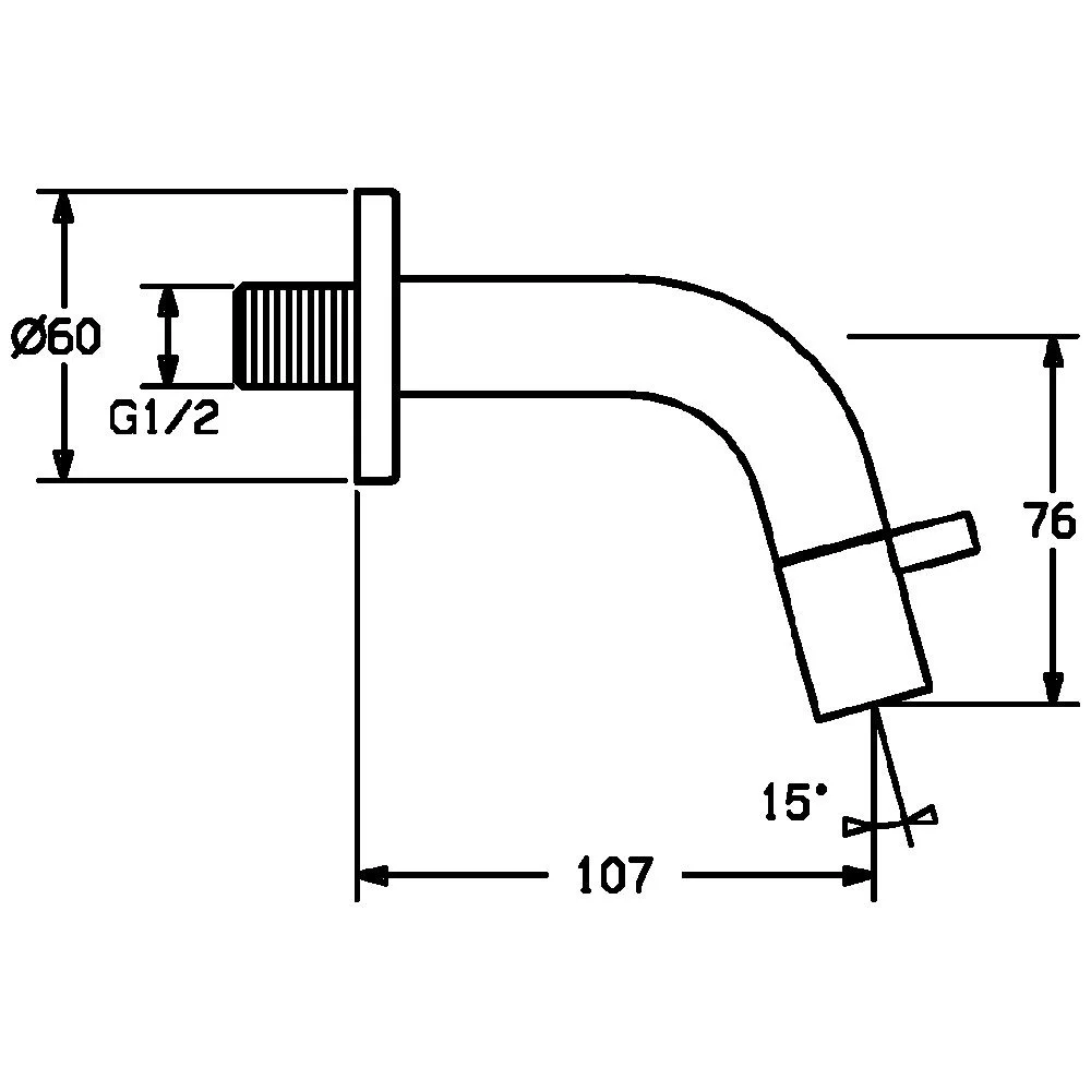 Hansa HANSANOVA Style Waschtisch-Wandauslaufventil Bild 2