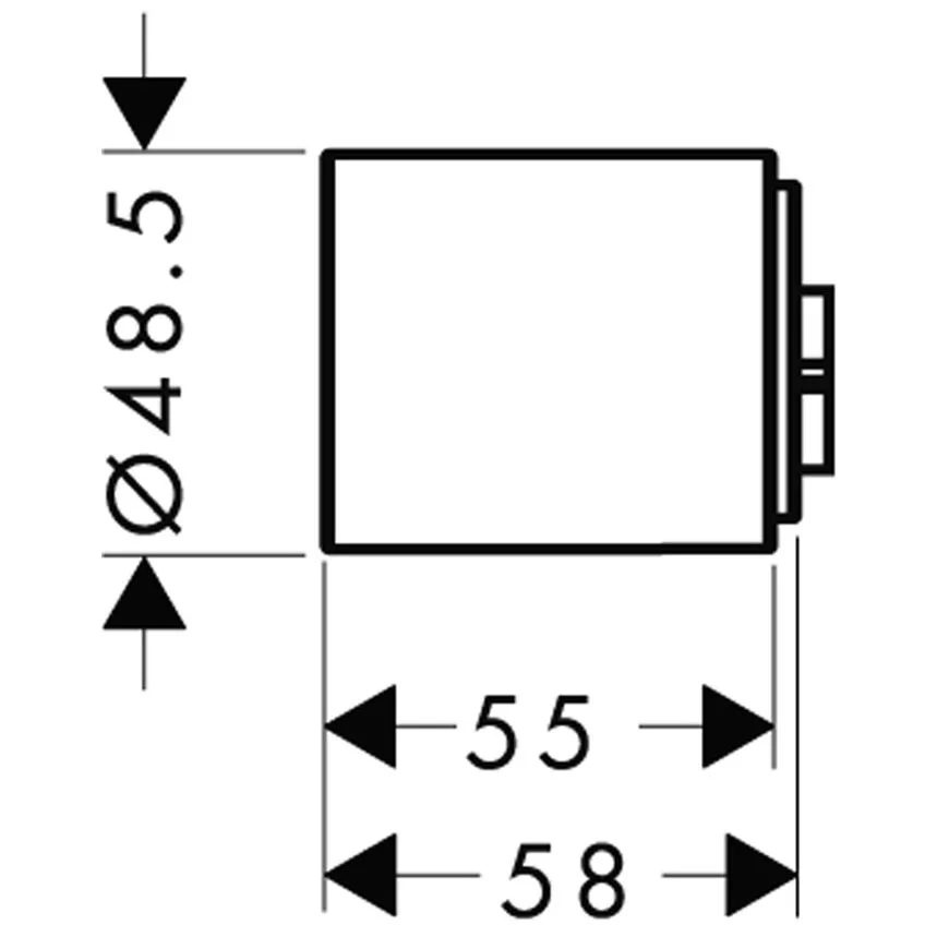 hansgrohe Verlängerungsset 25 mm für Thermostatmodul Bild 2