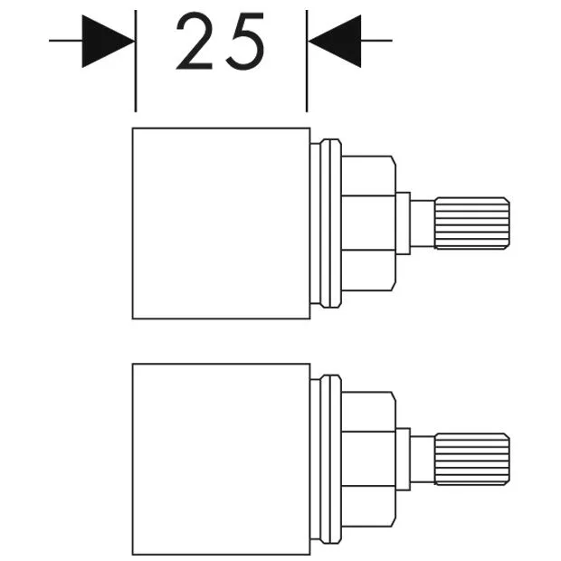 AXOR Verlängerung für Grundkörper 3- Loch UP Waschtischarmatur Bild 2