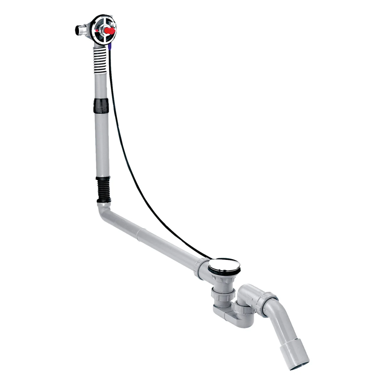 hansgrohe Exafill S Wanneneinlauf mit Ab- und Überlaufgarnitur Sonderlänge