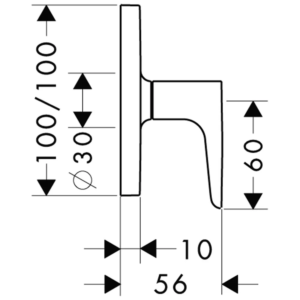 AXOR Citterio M Absperrventil Unterputz DN15/DN20 Bild 2
