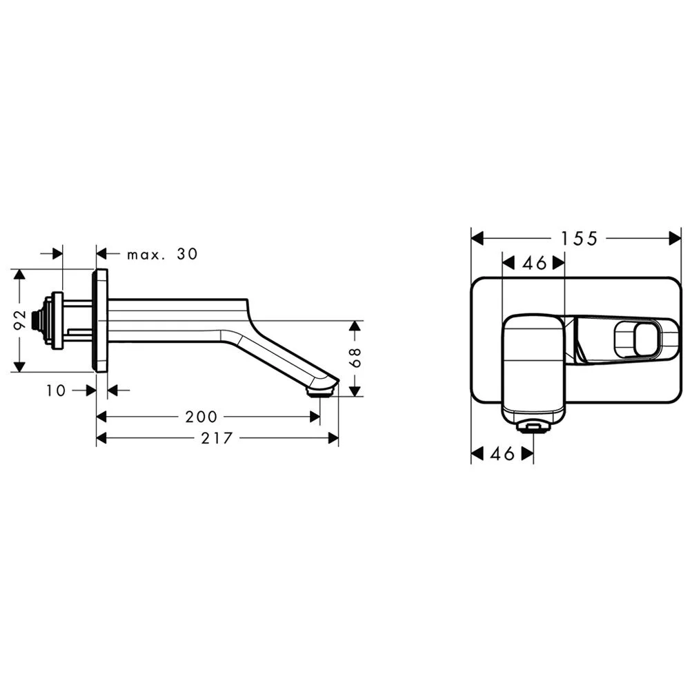 AXOR Urquiola Einhebel-Waschtischmischer Unterputz Bild 2